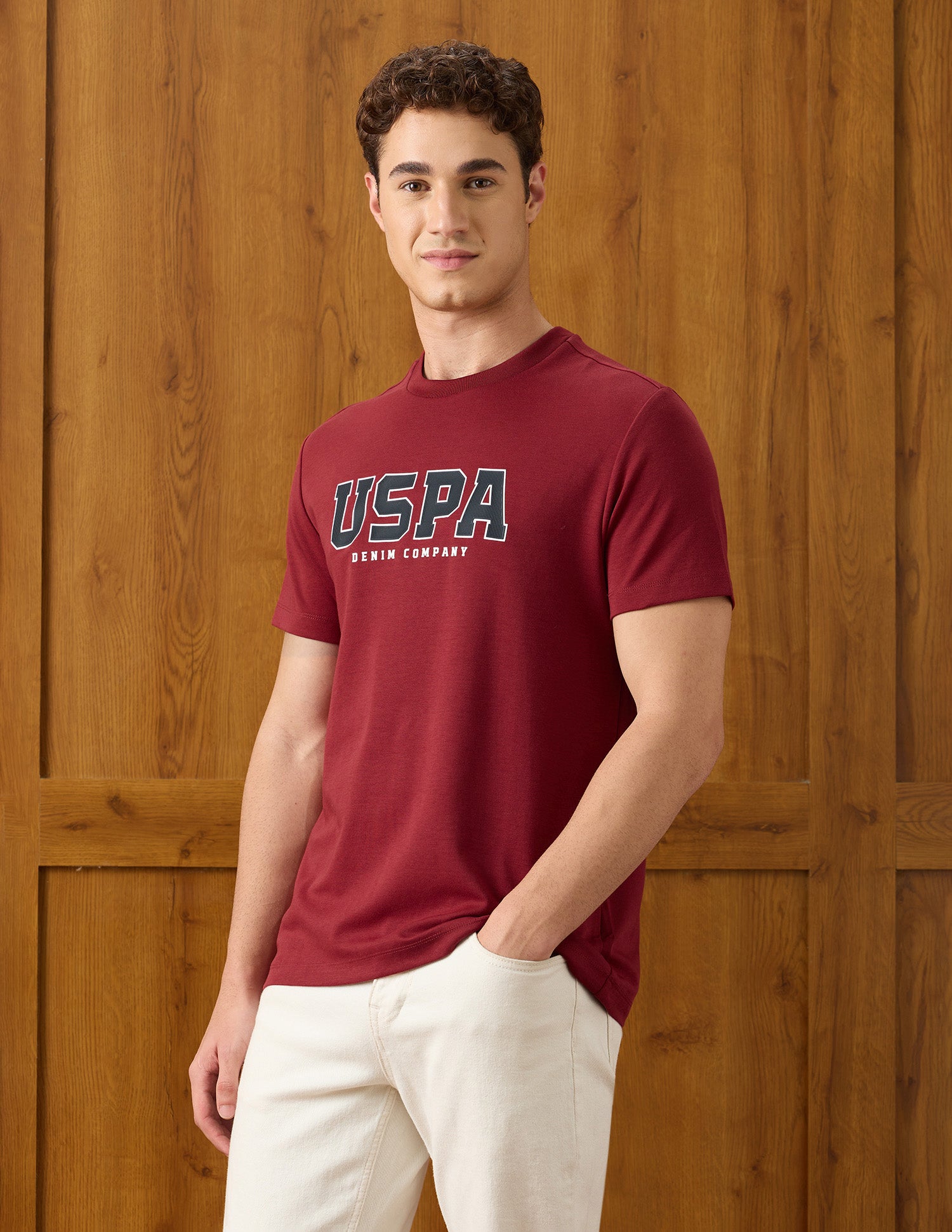 Brand Appliqued Relaxed Fit T-Shirt Red - U.S. Polo Assn. India | Large