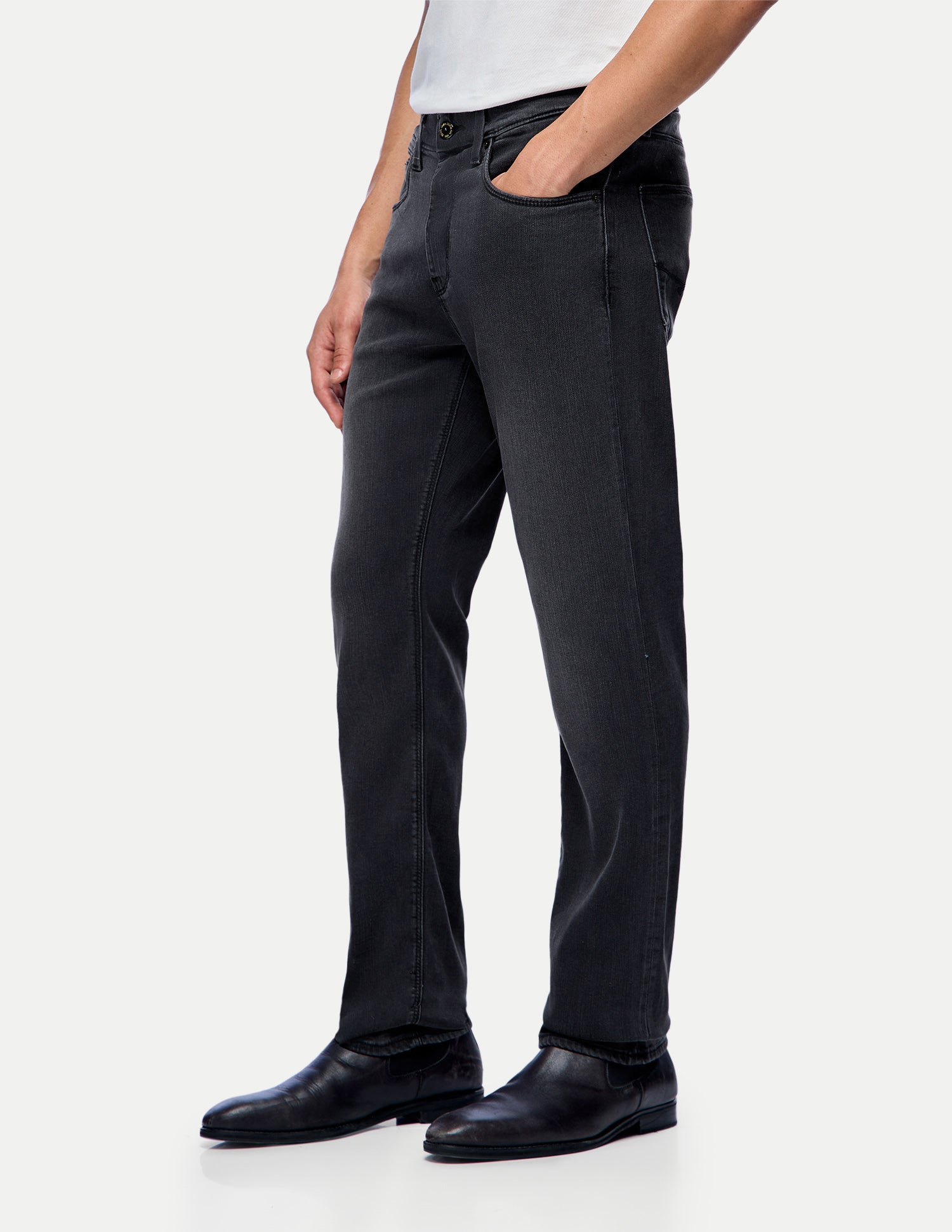 Harold Slim Straight Fit Black Jeans Washed Black - U.S. Polo Assn. India | Large