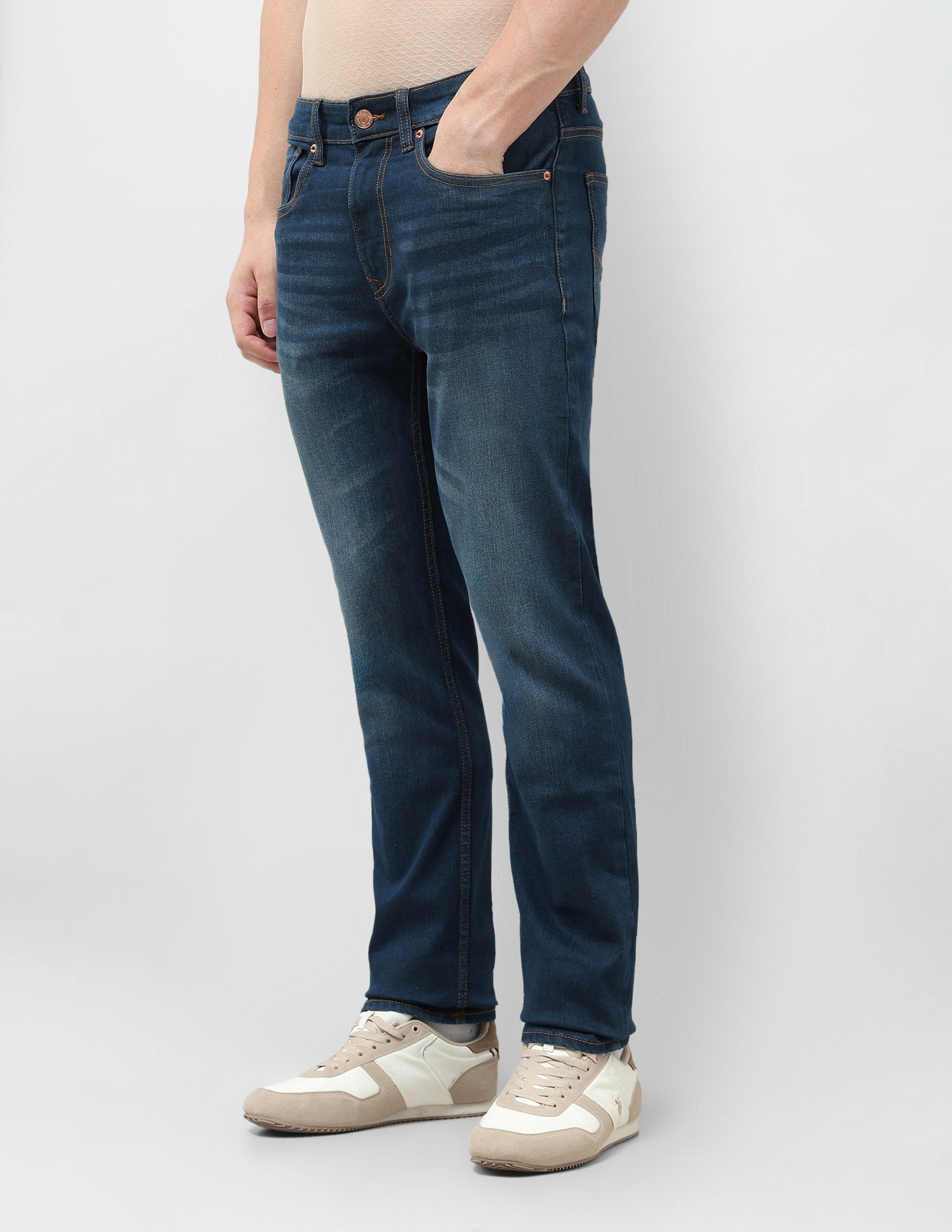 Harold Slim Straight Fit Blue Jeans Indigo - U.S. Polo Assn. India | Large