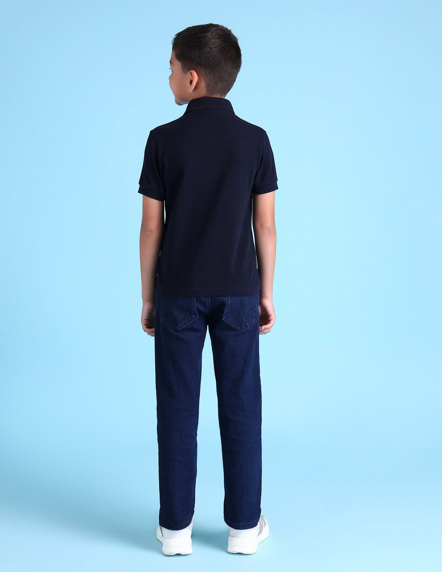 Boys Solid Polo Shirt Navy - U.S. Polo Assn. India | Large