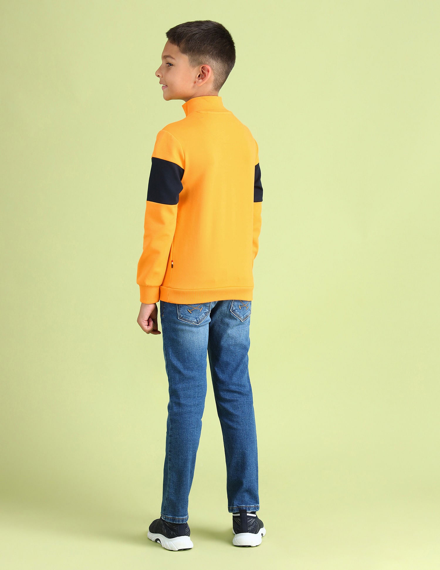 Regular Fit Logo Sweatshirt Light Orange - U.S. POLO ASSN. | Large