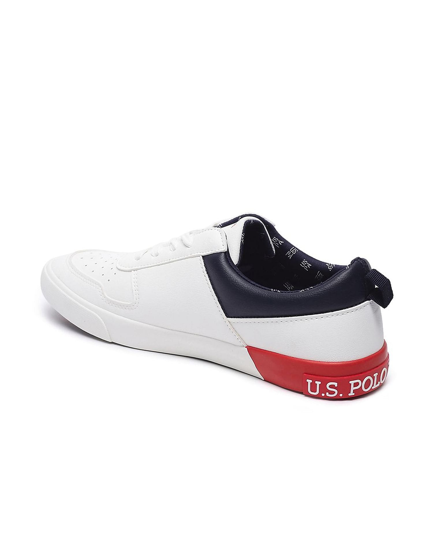 Men Colourblocked Clanal 3.0 Sneakers Off White - U.S. Polo Assn. India | Large