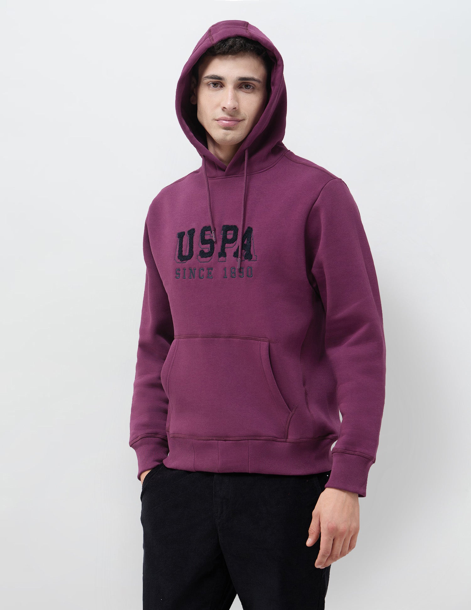 Brand Embroidered Regular Fit Sweatshirt Violet - U.S. POLO ASSN. | Large