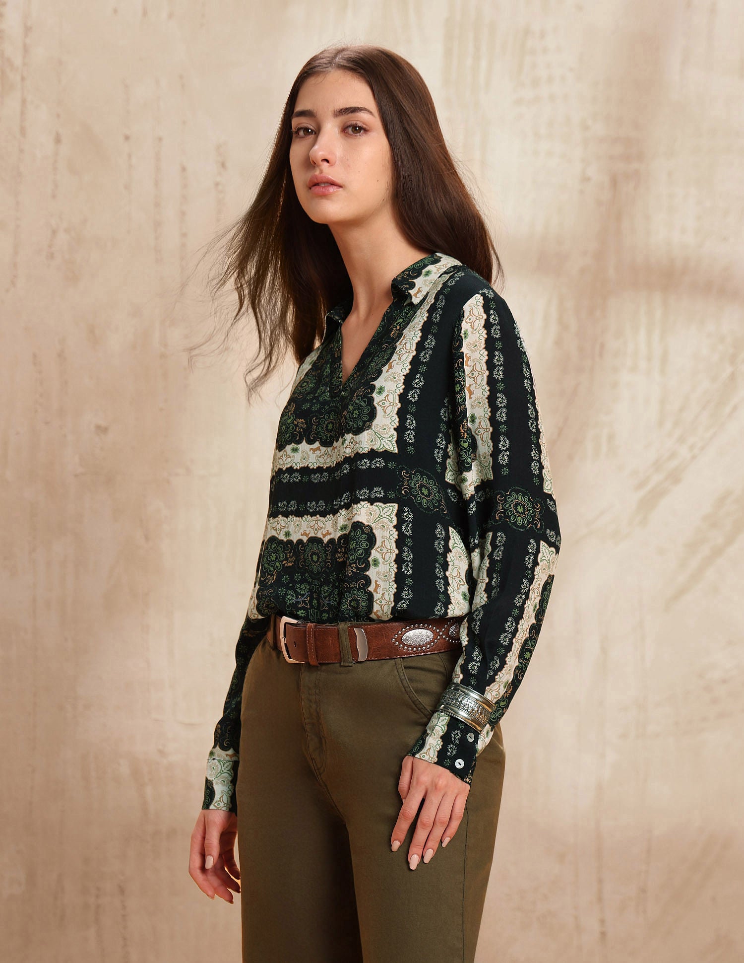 Abstract Printed Top Multi-colour - U.S. POLO ASSN. | Large