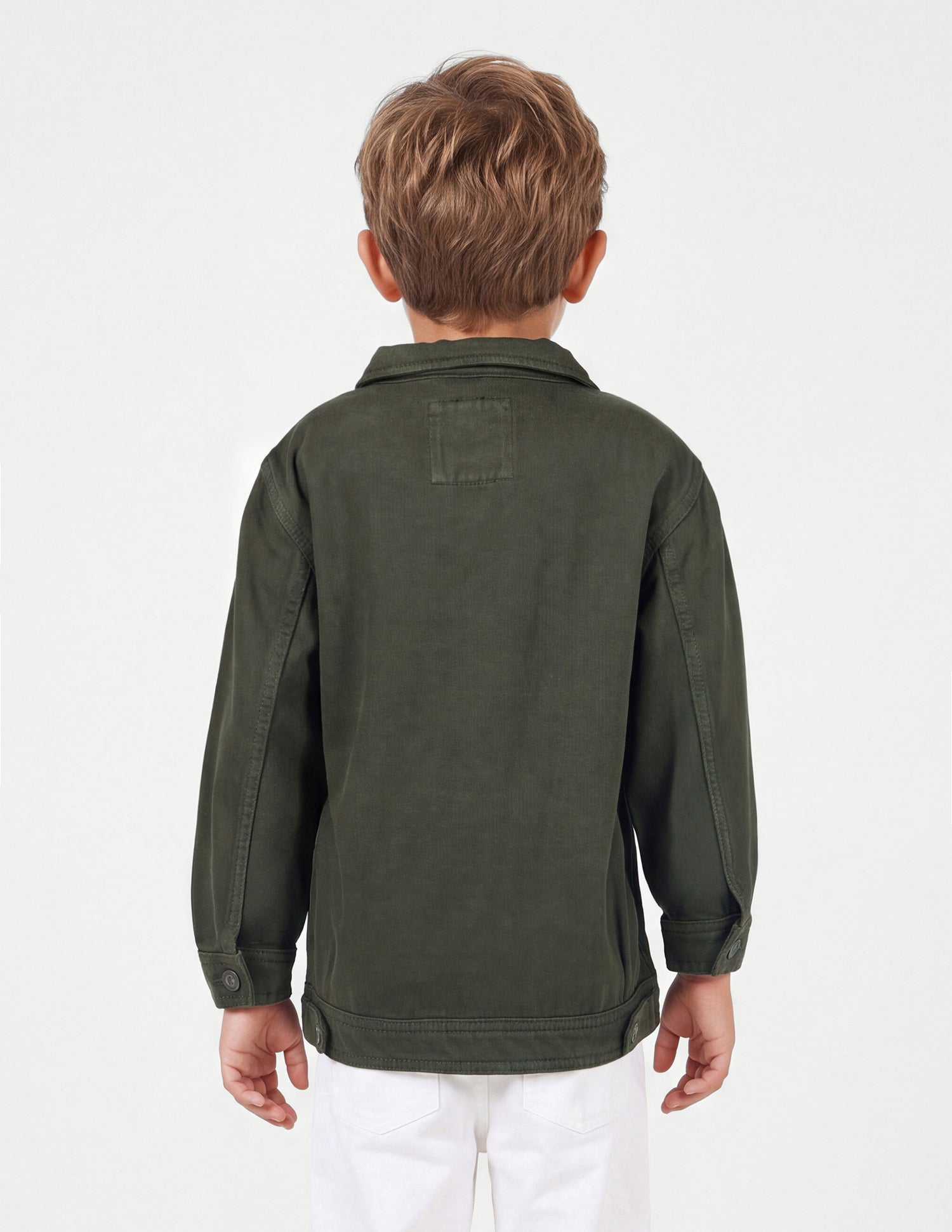 Solid Regular Fit Jacket Olive - U.S. Polo Assn. India | Large