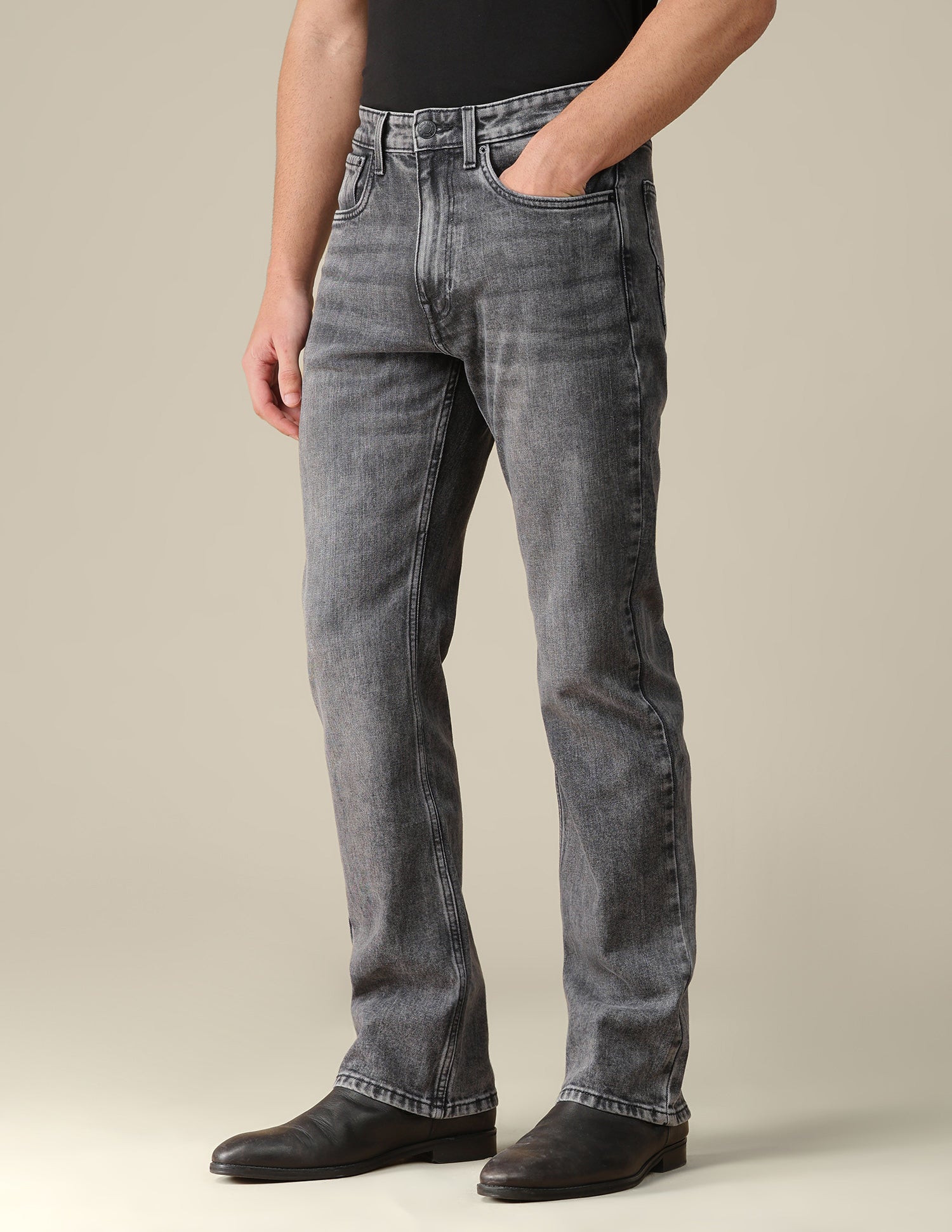 Connor Bootcut Fit Grey Jeans Mid Grey - U.S. Polo Assn. India | Large