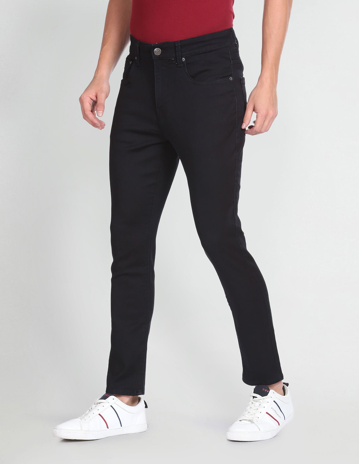 Henry Cropped Rinsed Jeans Indigo - U.S. POLO ASSN. | Large