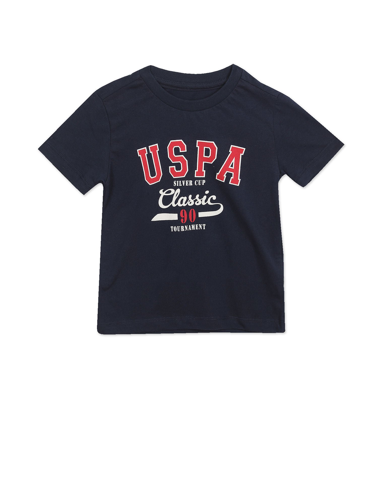 Cotton Printed T-Shirts - Pack Of 2 White and Navy - U.S. POLO ASSN. | Large