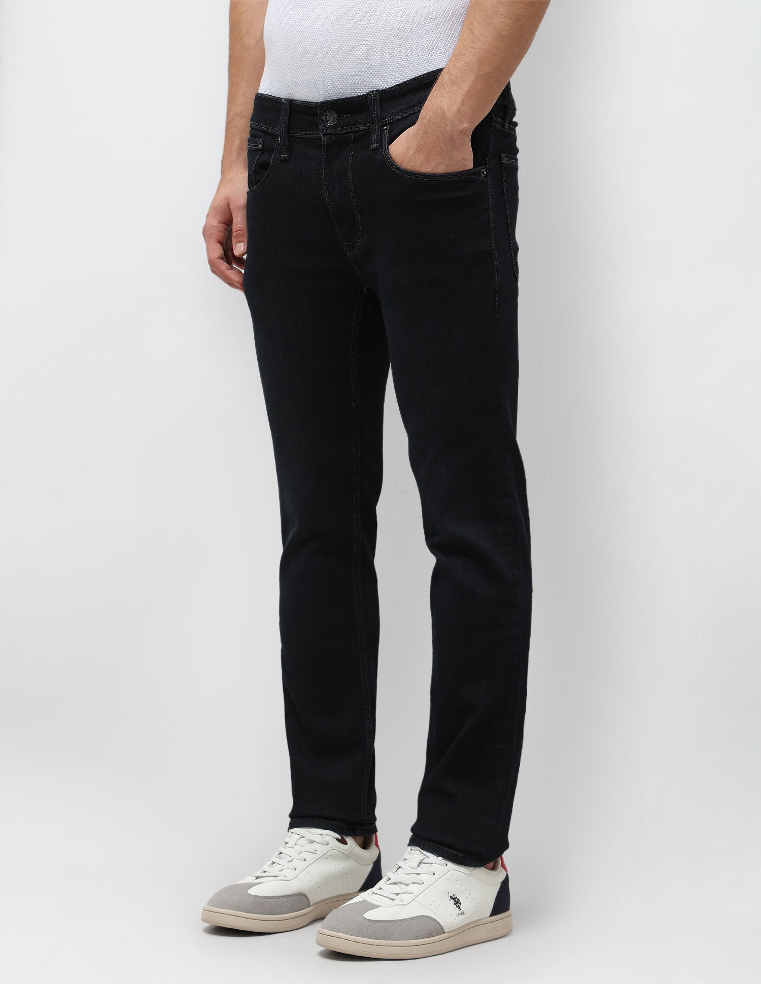 Regallo Skinny Fit Blue Jeans Dark Blue - U.S. POLO ASSN. | Large