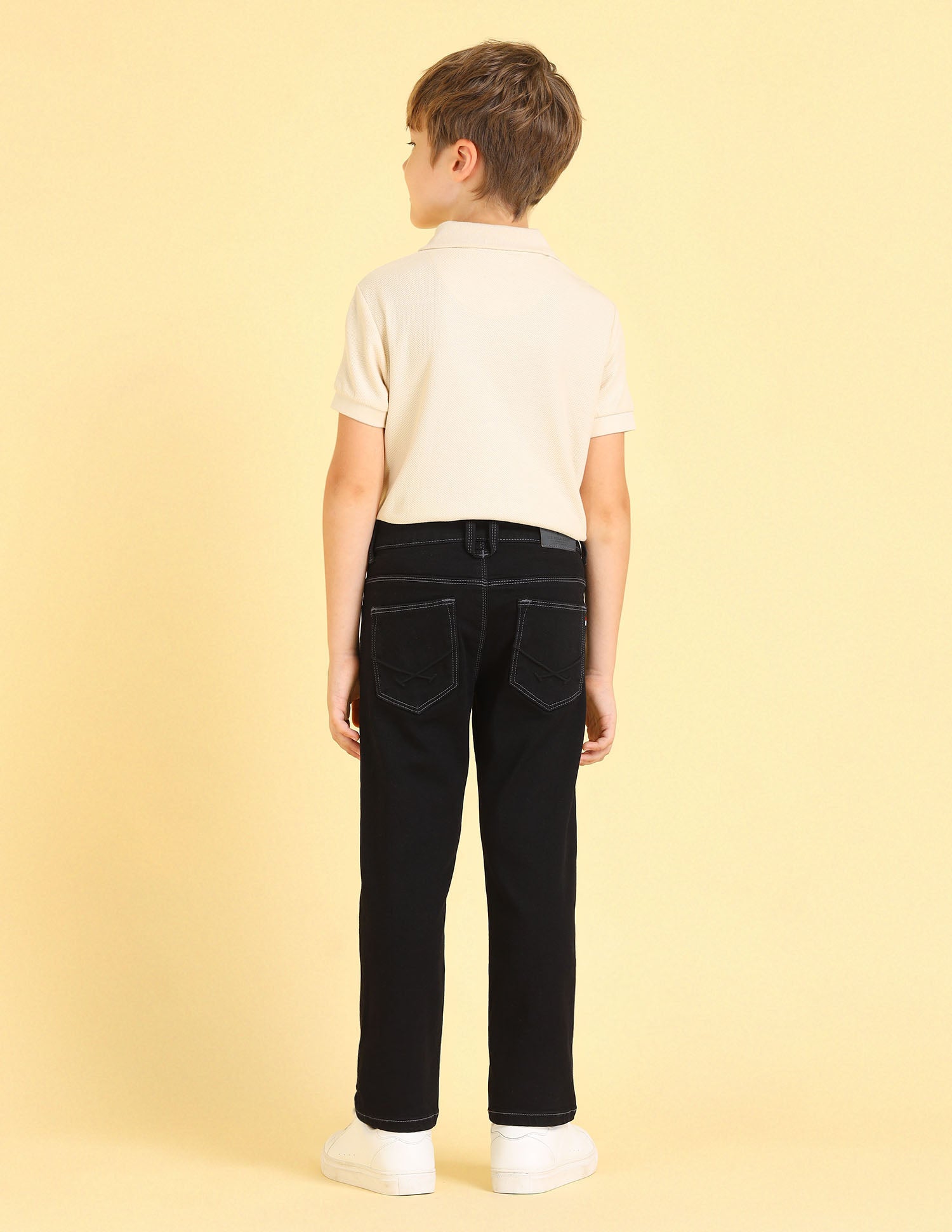 UKJEN607 BLACK Boys Jeans Black - U.S. POLO ASSN. | Large