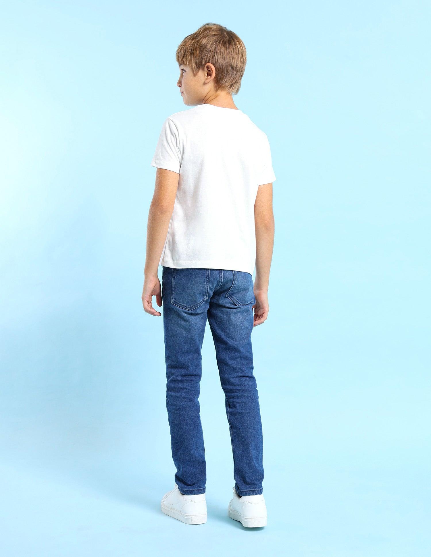 Boys Regular Fit Brand Printed T-Shirt Off White - U.S. POLO ASSN. | Large