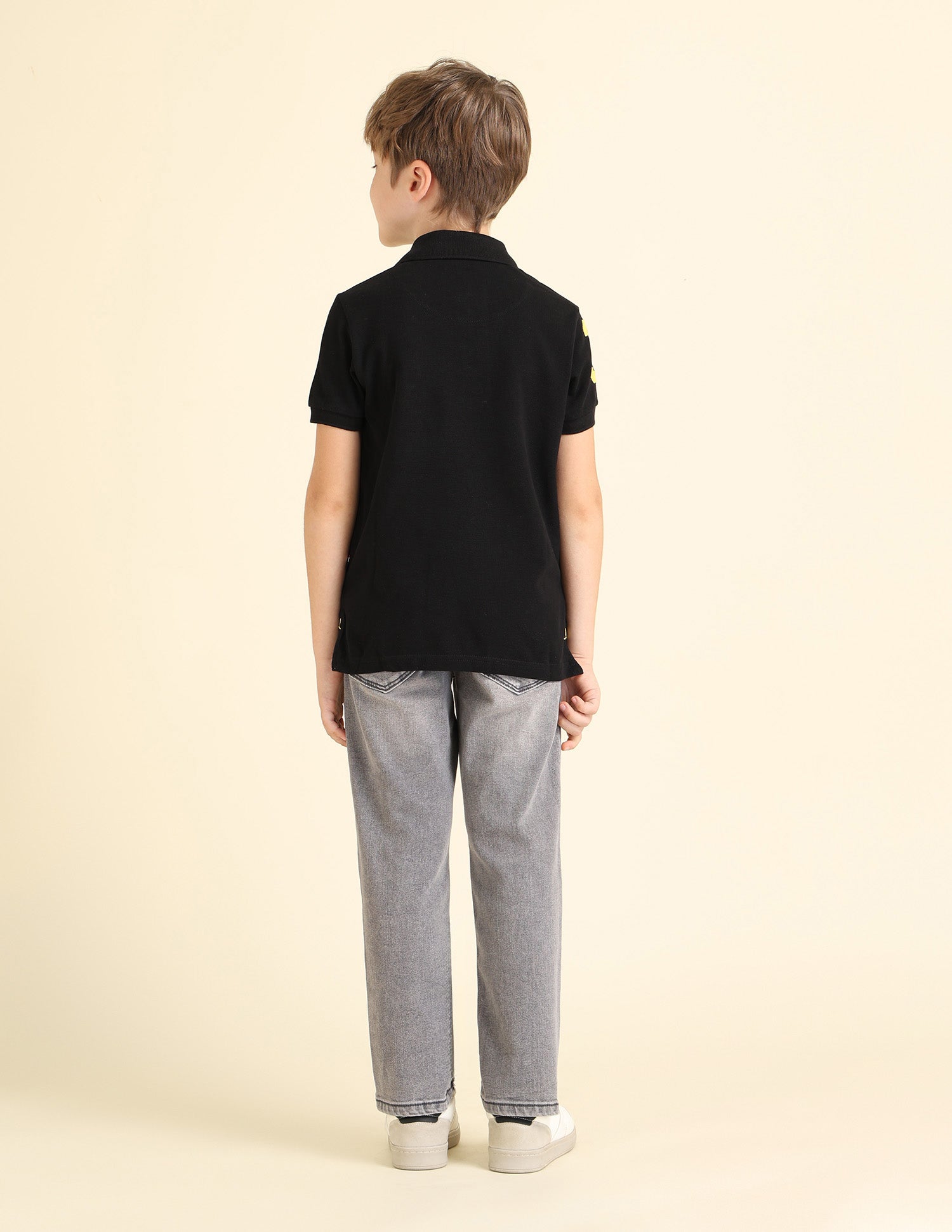 Boys Pique Polo Shirt Black - U.S. POLO ASSN. | Large