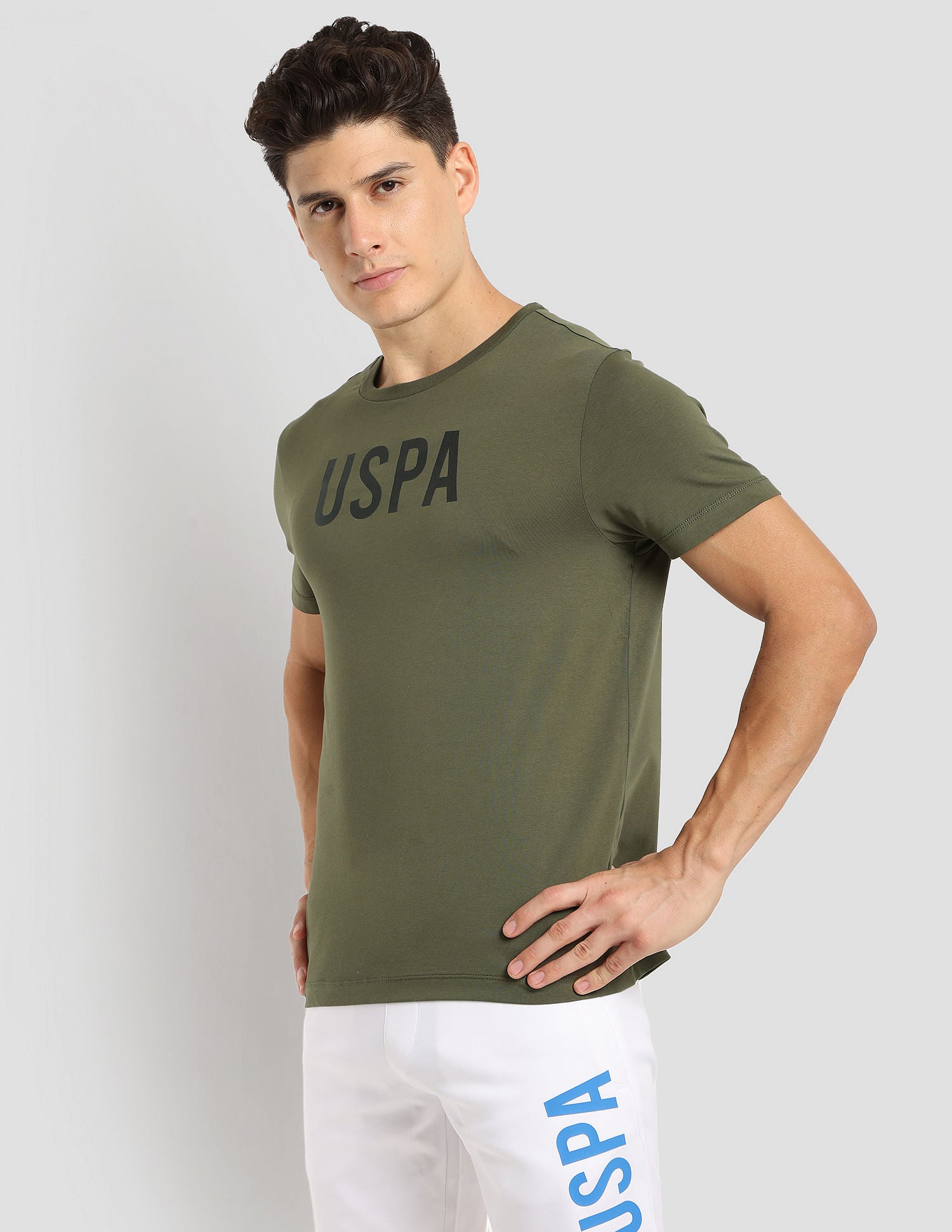 Durable Athletic T-Shirt Olive - U.S. Polo Assn. India | Large