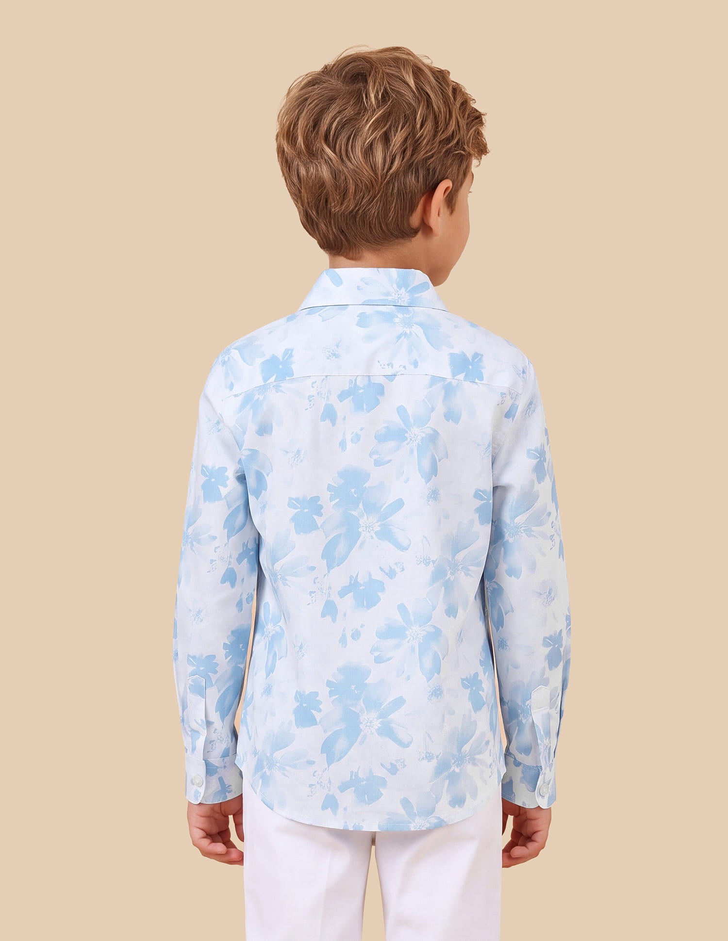 Floral Printed Satin Shirt White - U.S. Polo Assn. India | Large