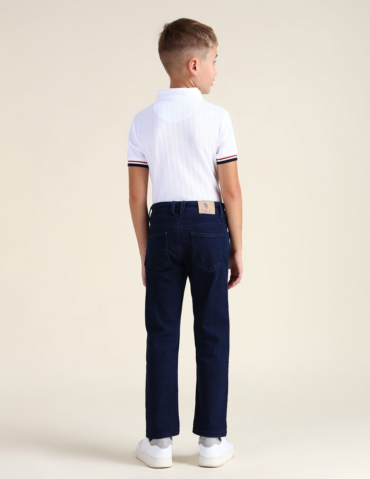 Relaxed Fit Dark Washed Jeans Dark Blue - U.S. POLO ASSN. | Large