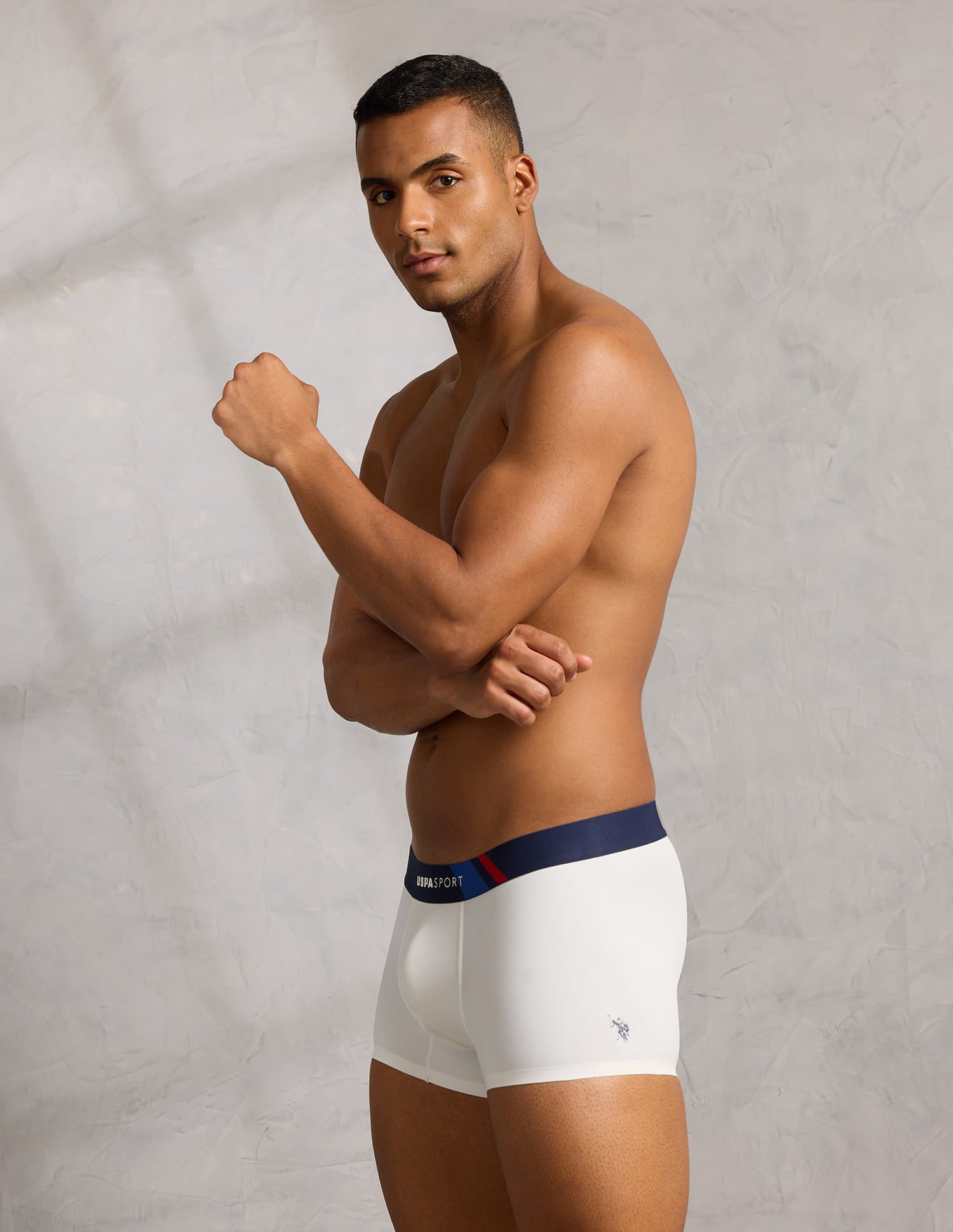 Micro Fibre High Stretch Trunk White - U.S. Polo Assn. India | Large
