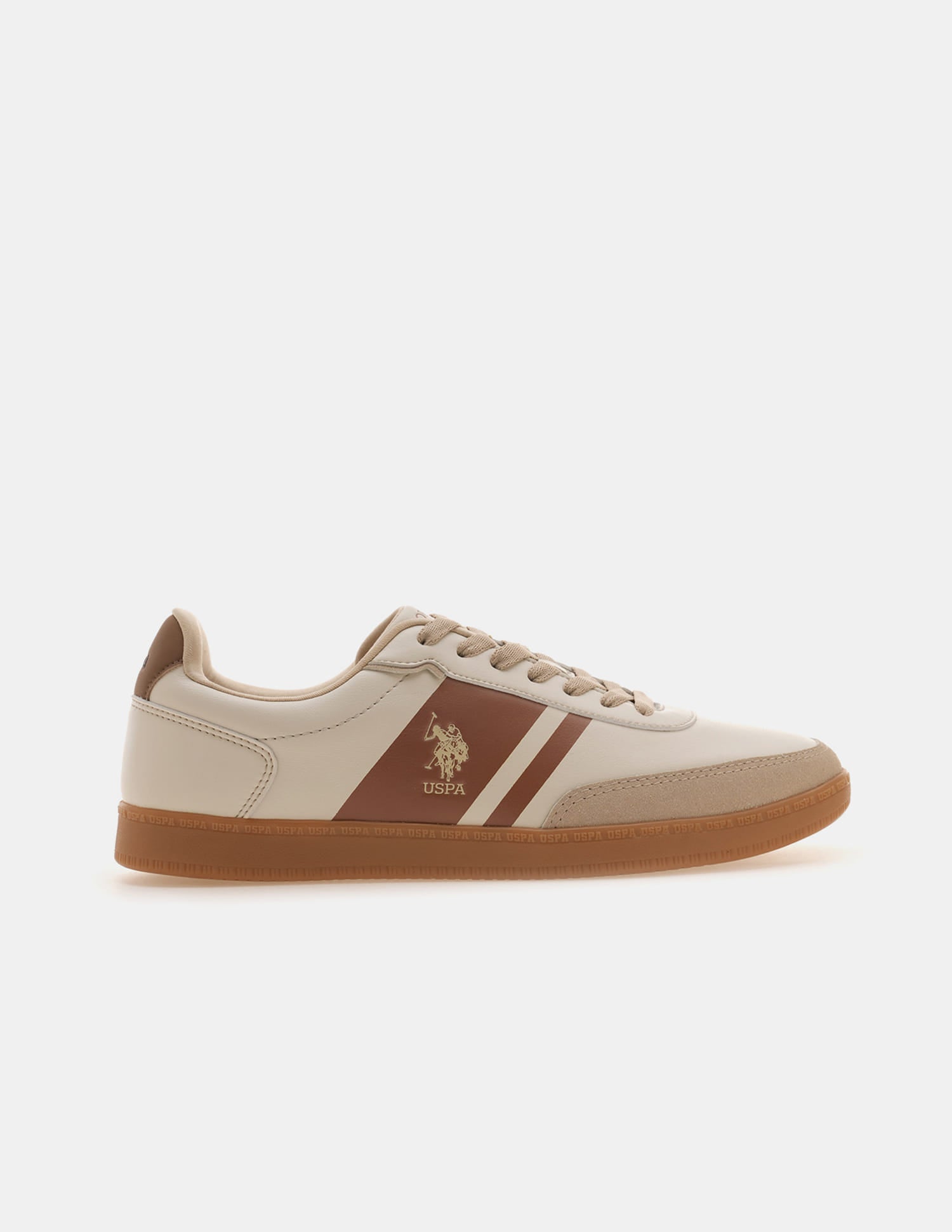 Men Hilton 2.0 Colourblocked Sneakers Beige - U.S. Polo Assn. India | Large