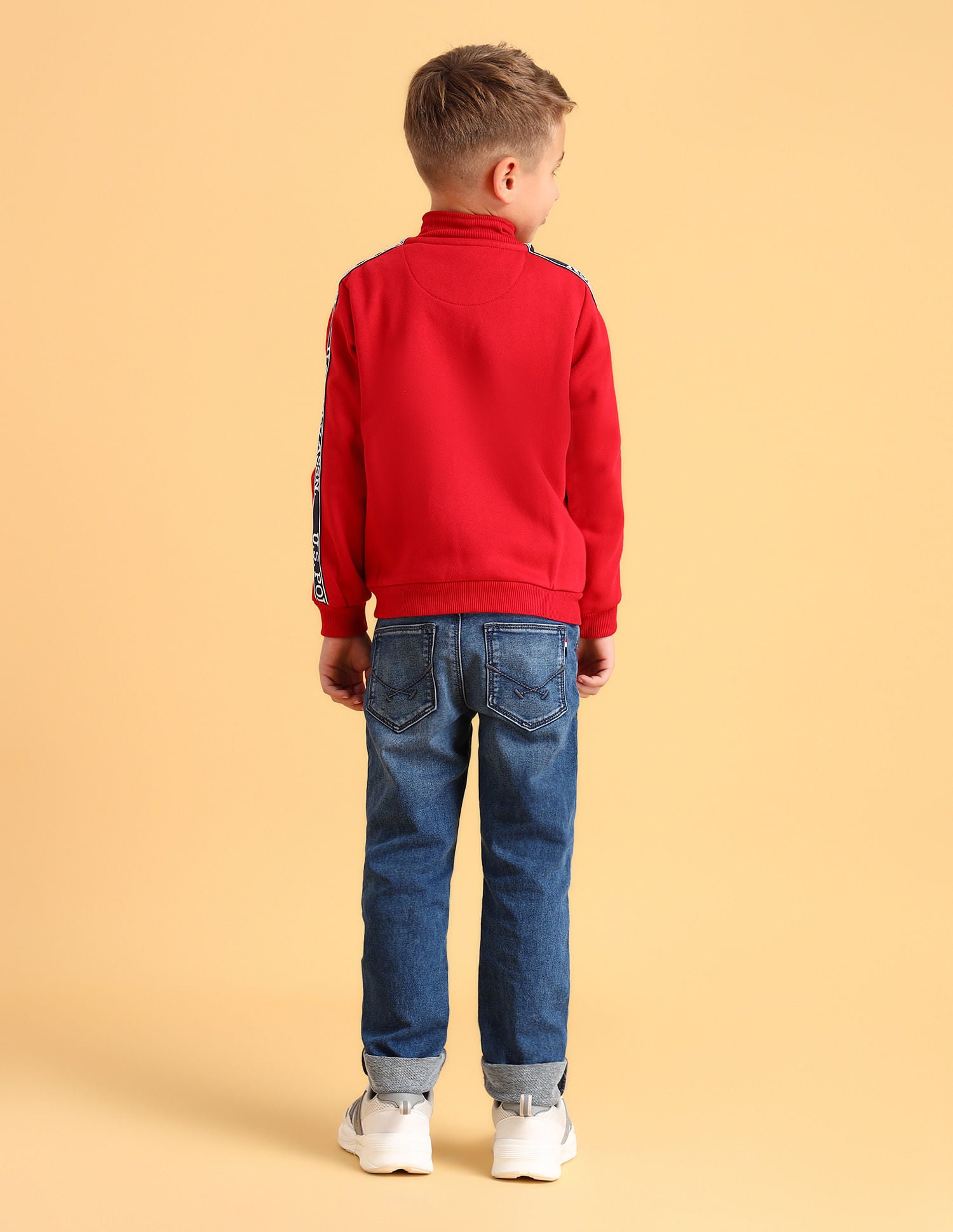 Boys Regular Fit Sweatshirt White - U.S. POLO ASSN. | Large