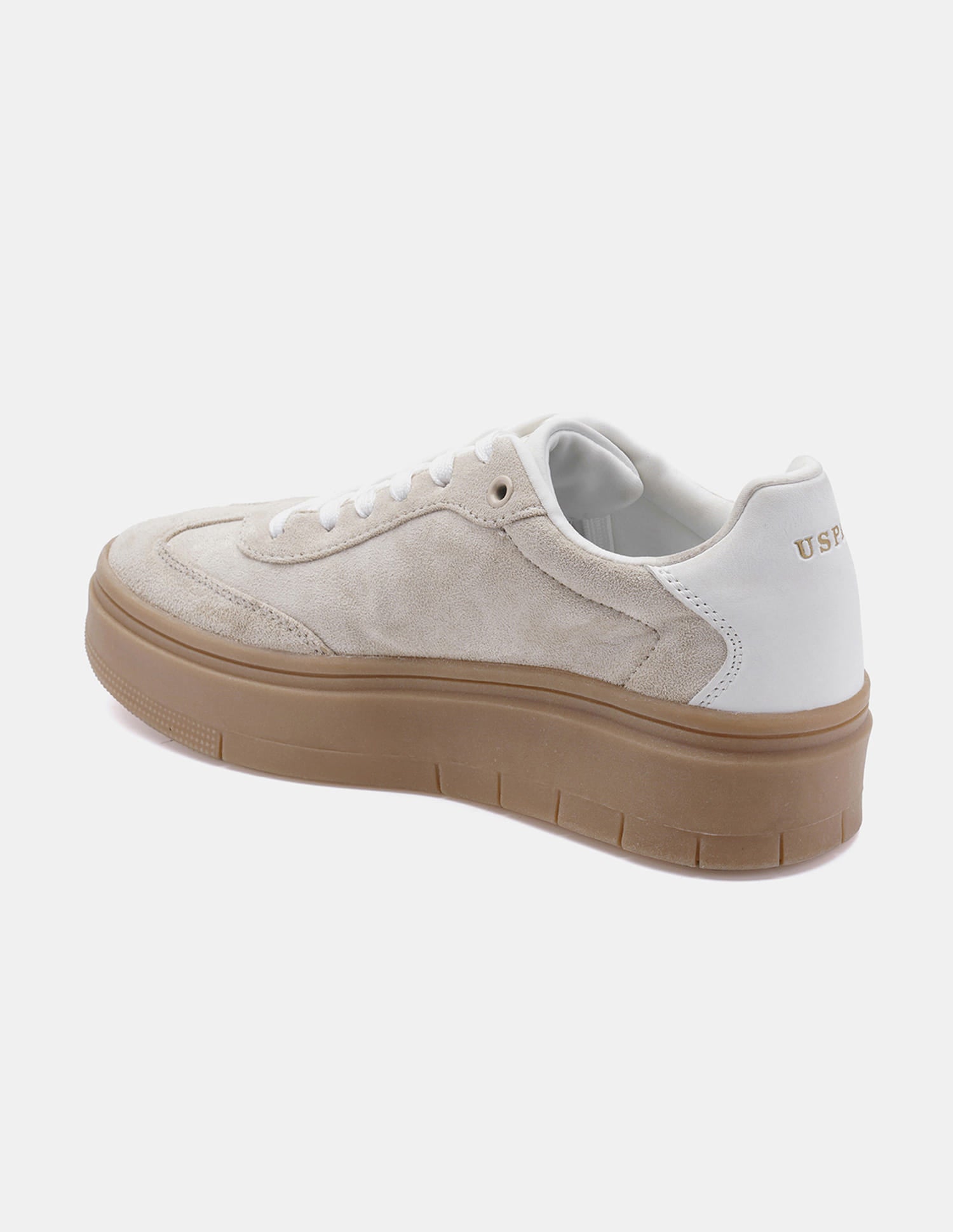 Women Colourblocked Zaira Sneakers Beige - U.S. Polo Assn. India | Large