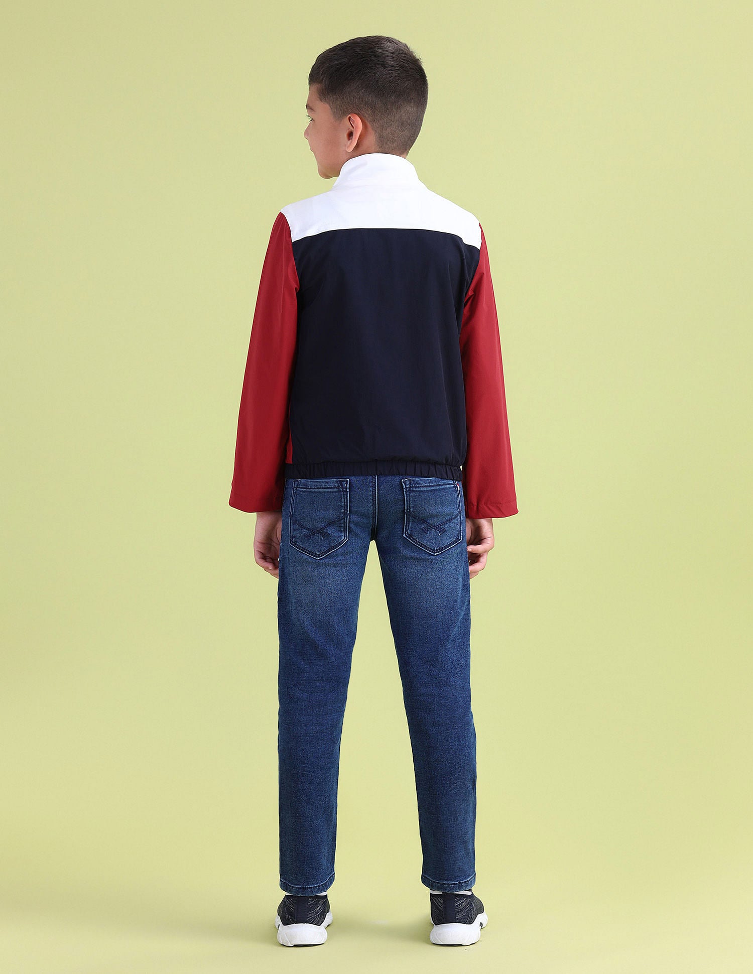 Boys Colourblocked Casual Jacket Navy - U.S. POLO ASSN. | Large