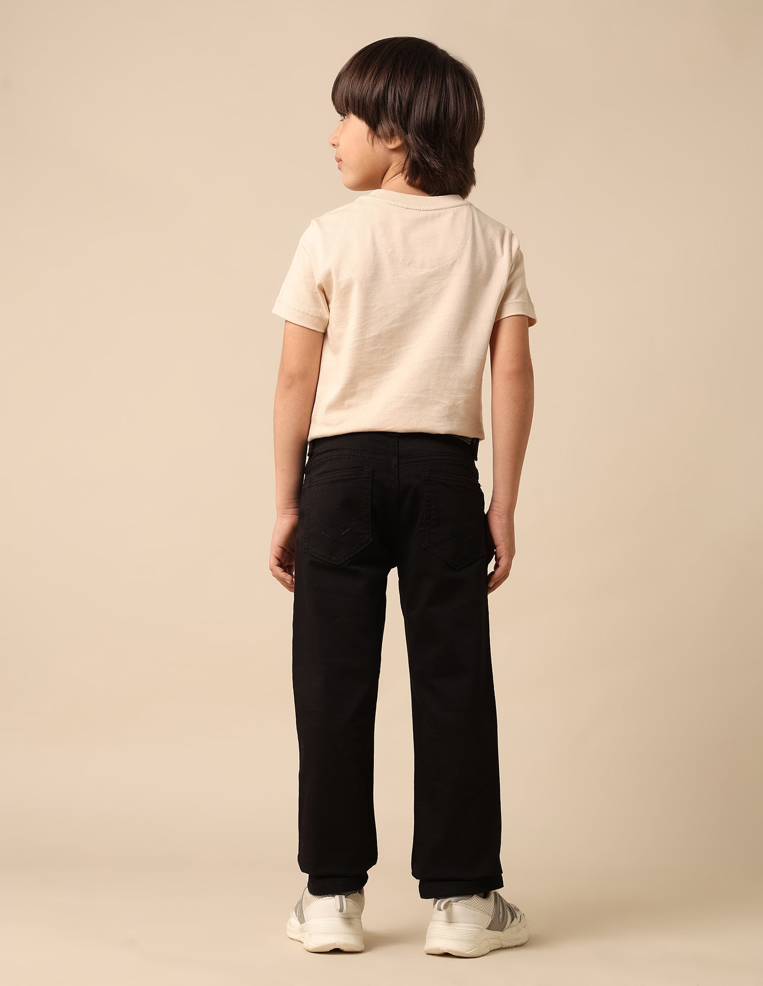 Boys Mid Rise Relaxed Fit Jeans Black - U.S. POLO ASSN. | Large