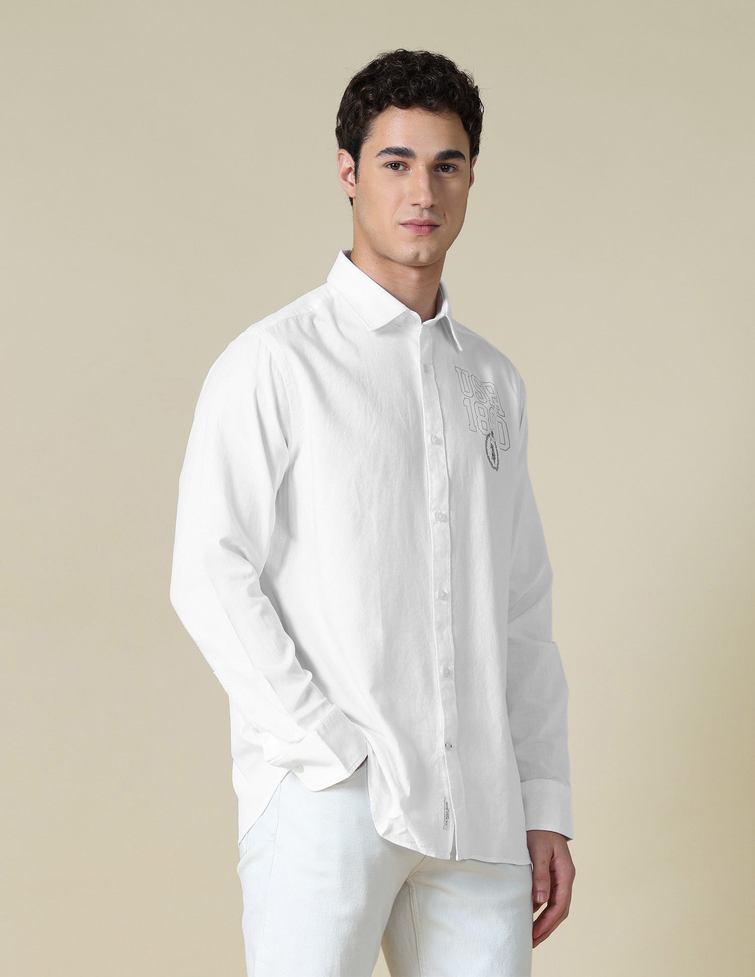 Solid Oxford Shirt White - U.S. Polo Assn. India | Large