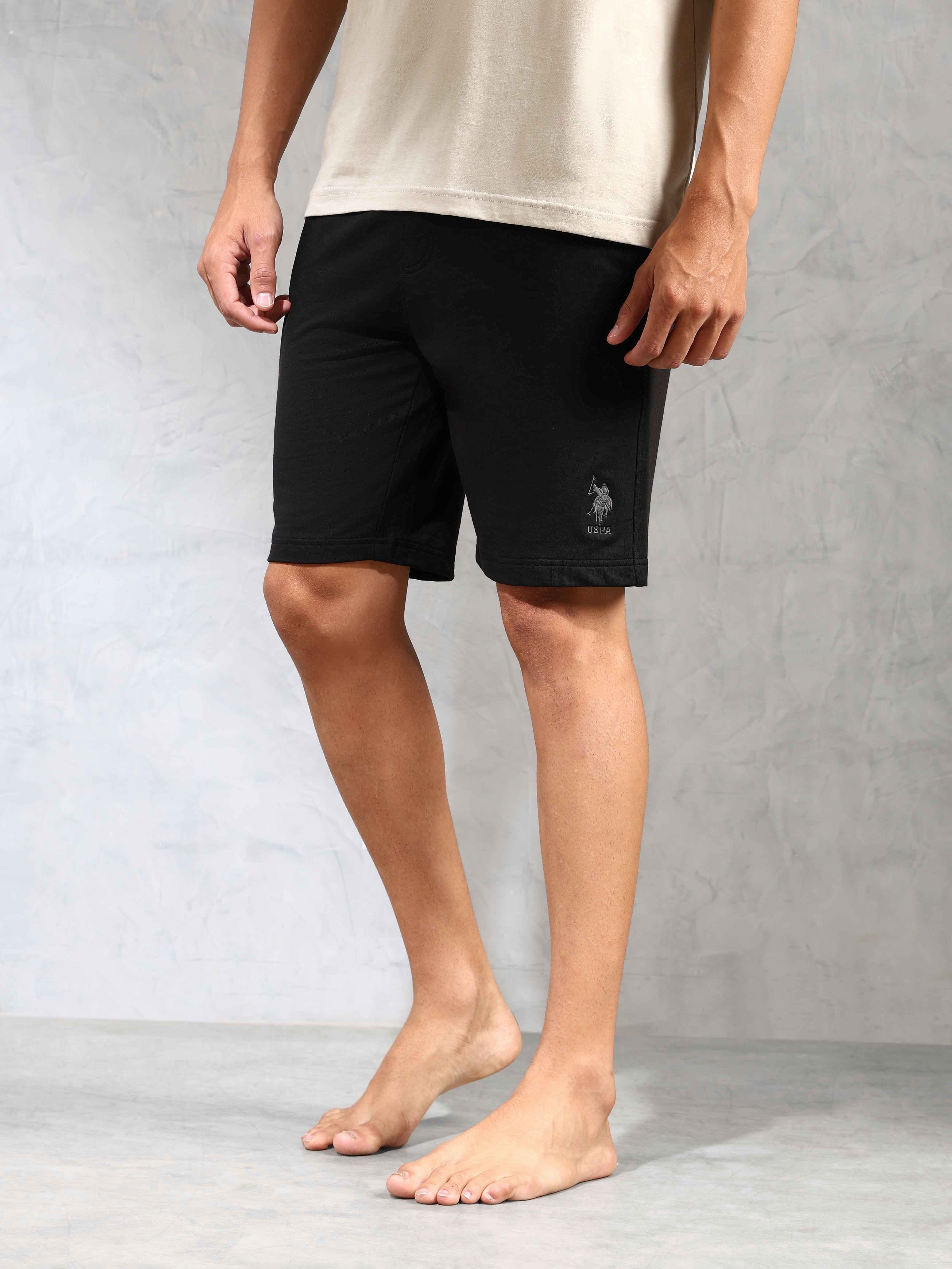 Comfort Fit OES07 Lounge Shorts - Pack Of 1 Black - U.S. POLO ASSN. | Large