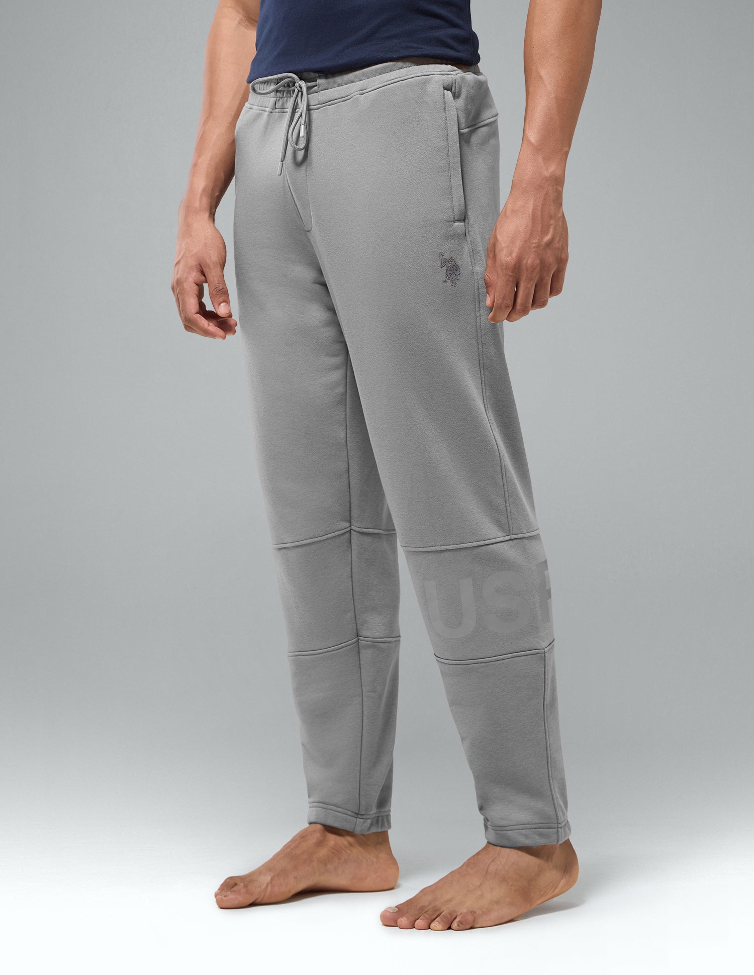 Cotton Rich Loopknit OJ012 Joggers Steeplegrey - U.S. Polo Assn. India | Large