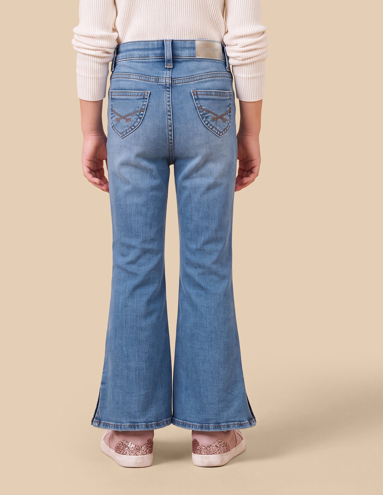 Bootcut Fit Blue Jeans Mid Blue - U.S. Polo Assn. India | Large