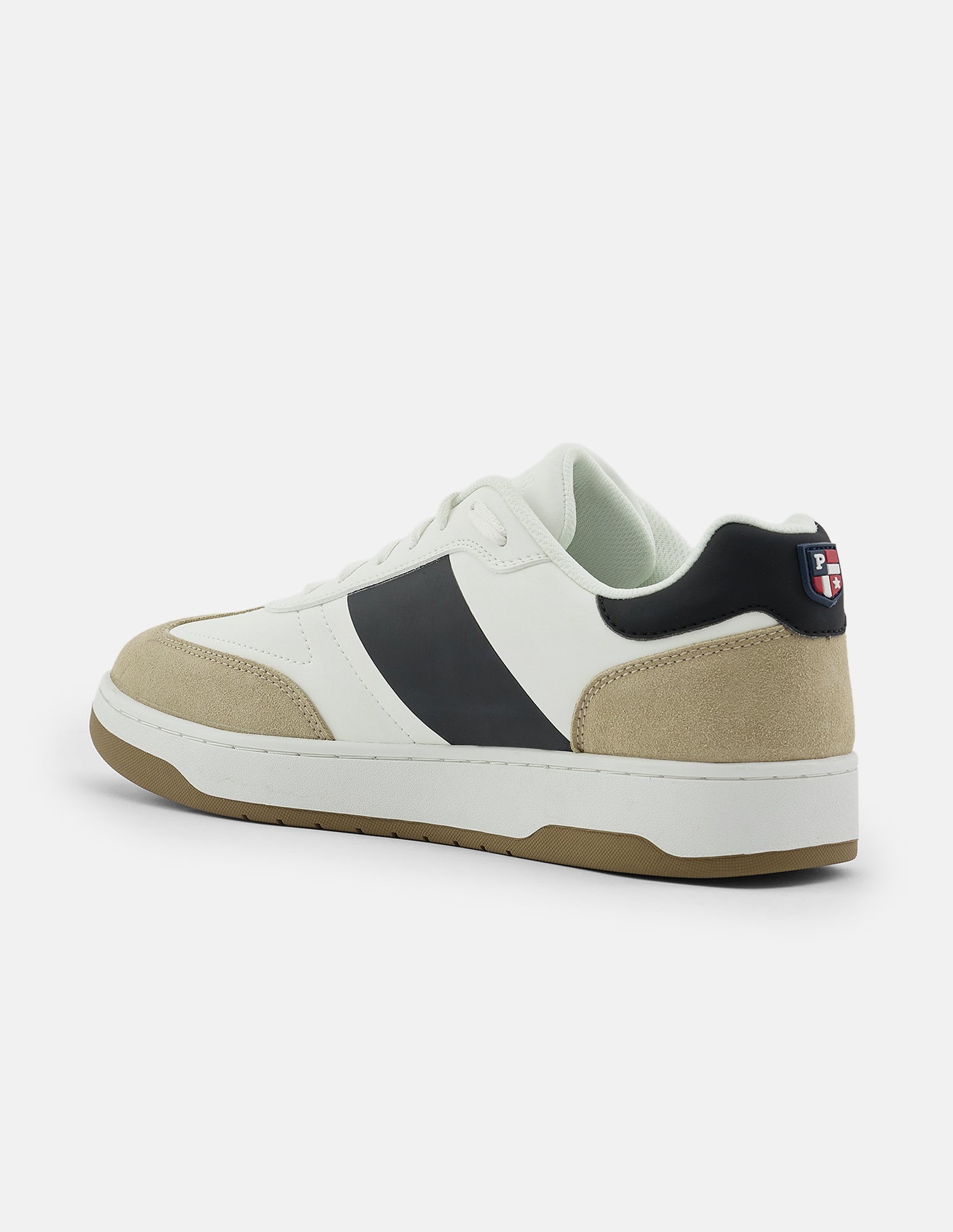 Colour Blocked Finley Suede Sneakers Beige - U.S. Polo Assn. India | Large