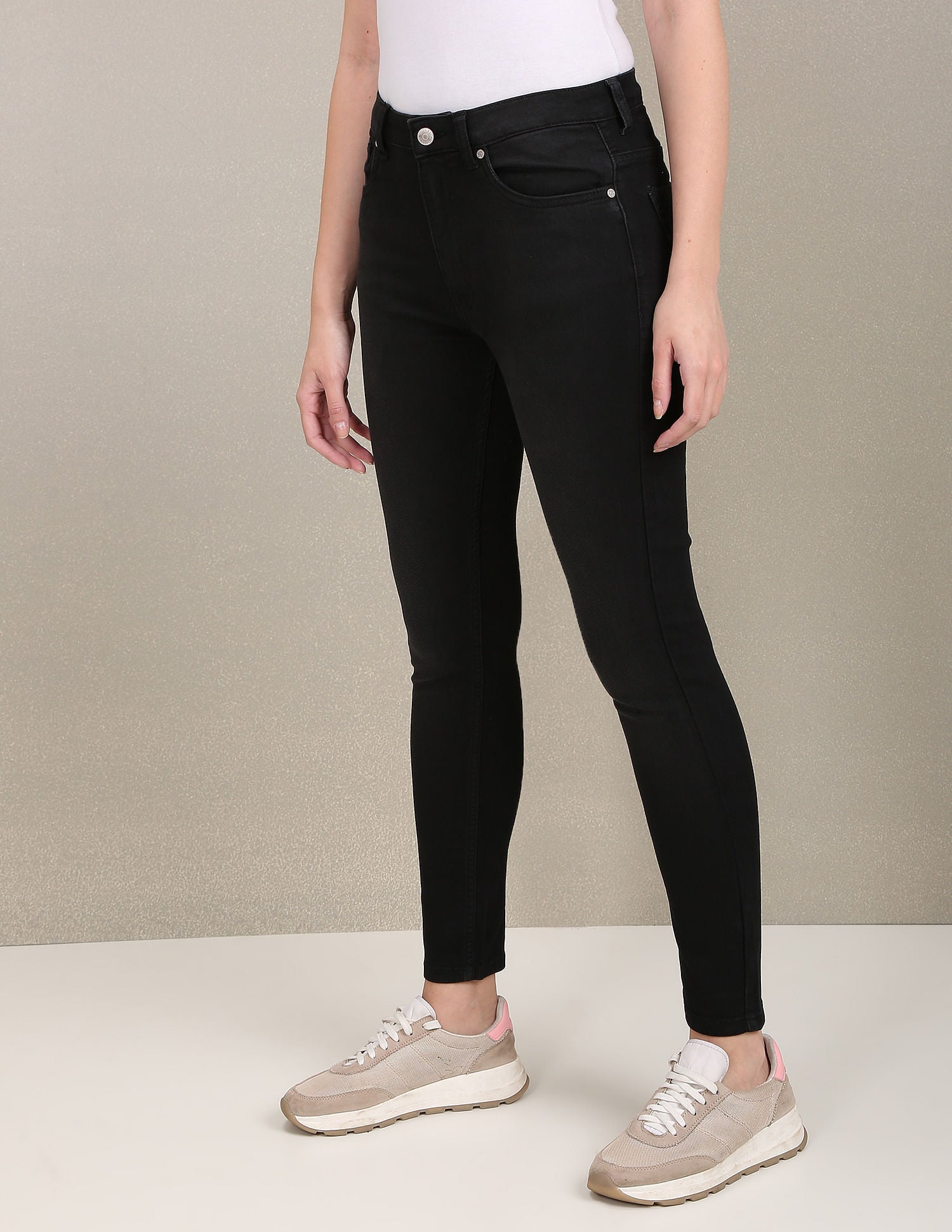 High Rise Super Skinny Fit Jeans Black - U.S. Polo Assn. India | Large