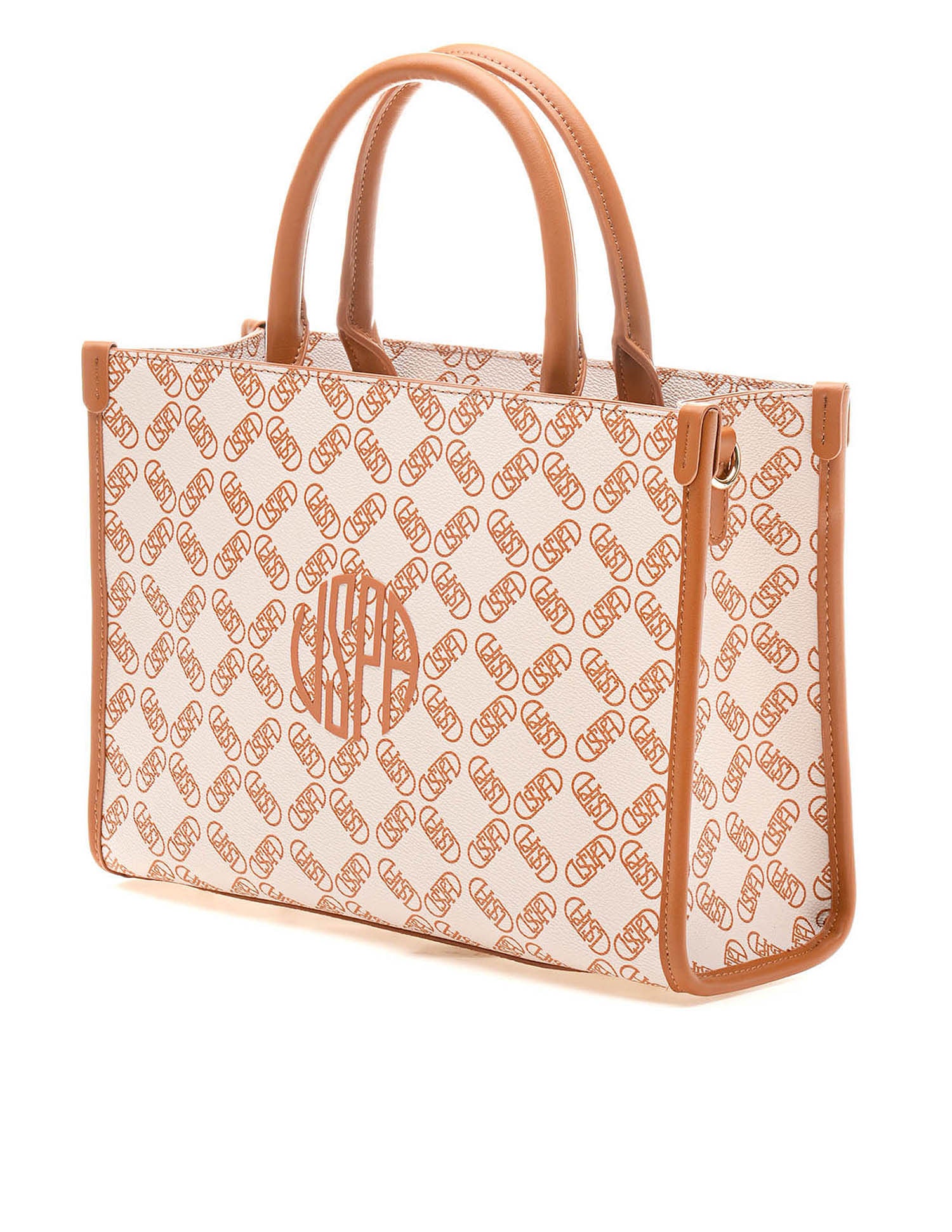 Kate Monogram Tote Bag Off White - U.S. Polo Assn. India | Large