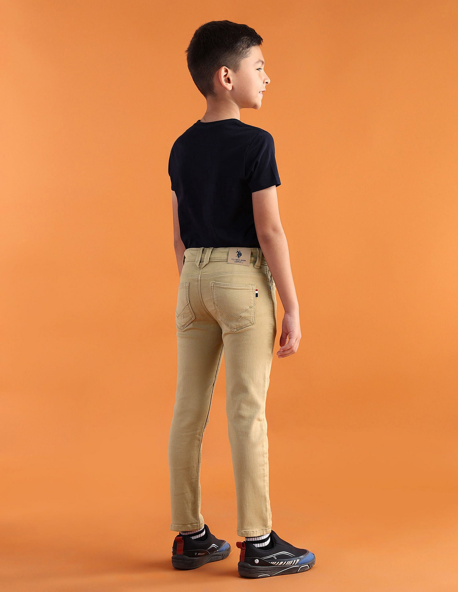 Slim fit Solid Jeans Khaki - U.S. POLO ASSN. | Large