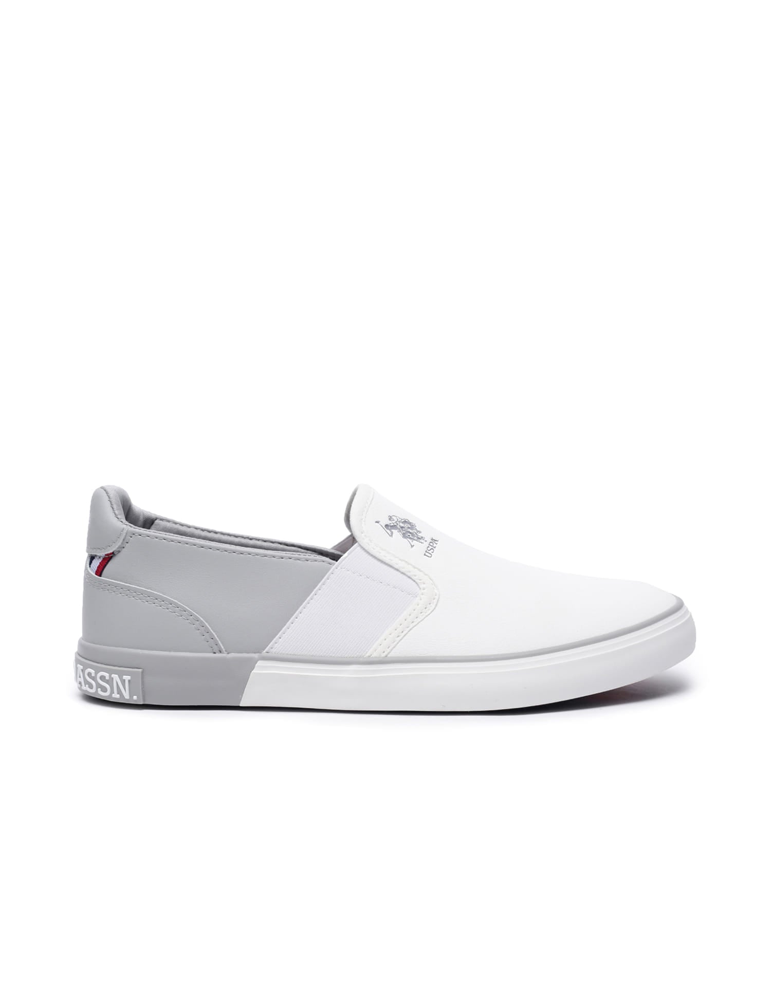 Men Lanap 3.0 Colourblocked Slip-on Shoes Off White - U.S. Polo Assn. India | Large
