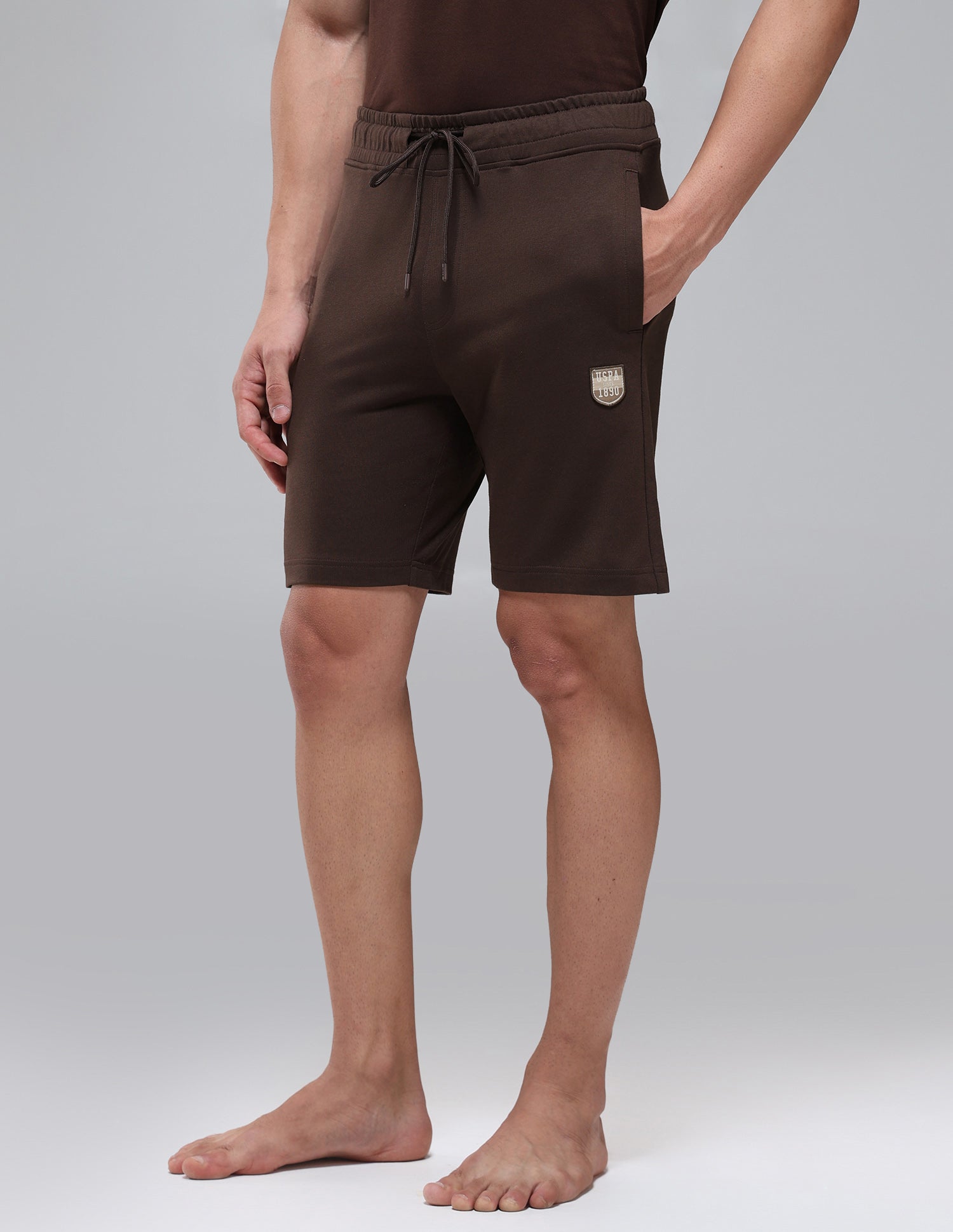 Cotton Rich OES11 Lounge Shorts Java - U.S. Polo Assn. India | Large