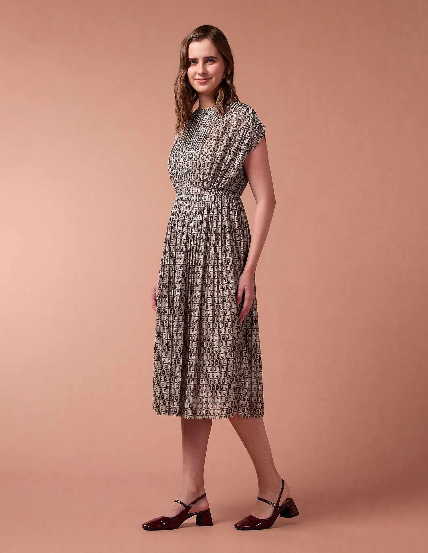 Geometric Print Net Dress Multicolour - U.S. POLO ASSN. | Large