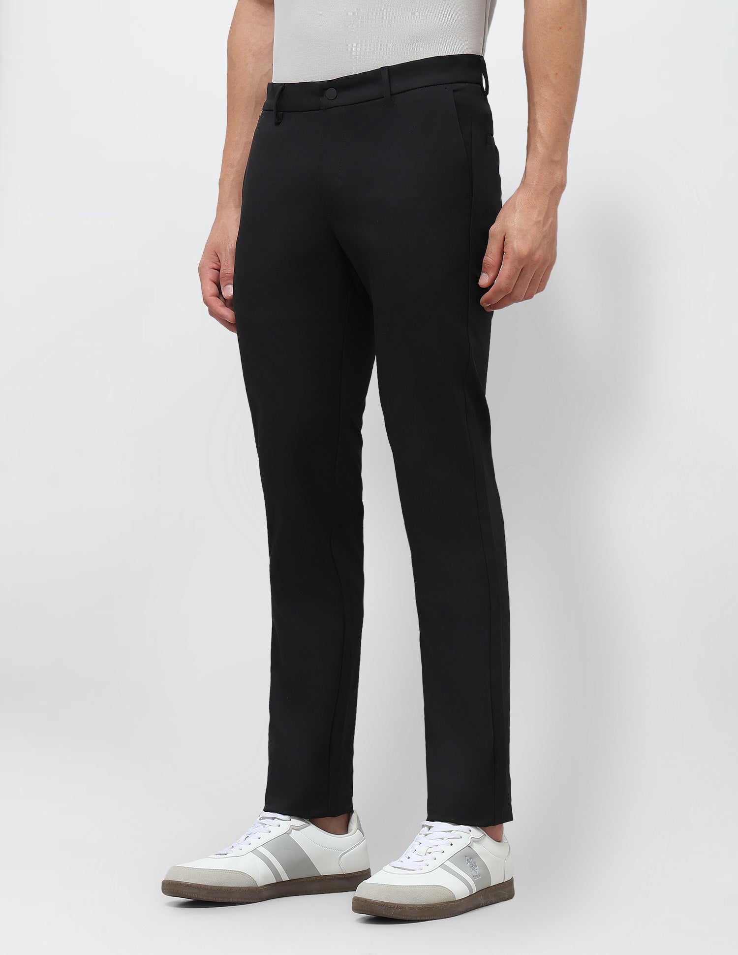 Twill Denver Slim Fit Trousers Black - U.S. POLO ASSN. | Large