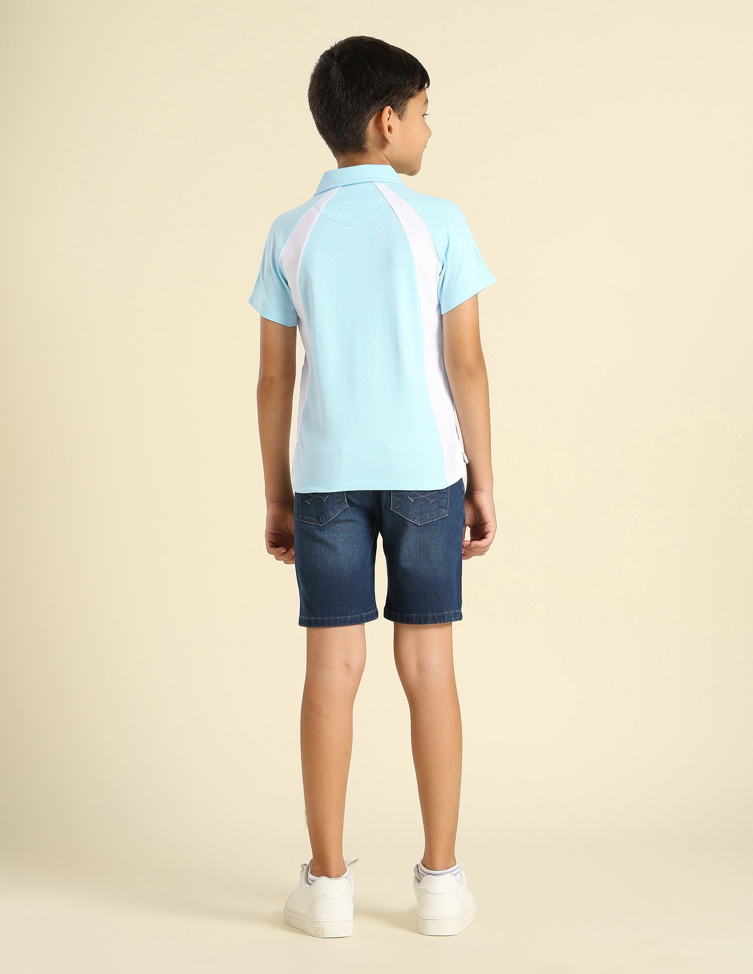Boys Colourblocked Regular Fit Polo Shirt Light Blue - U.S. POLO ASSN. | Large