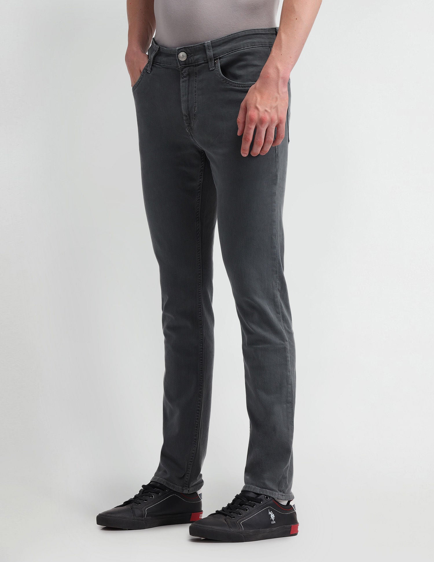 Brandon Slim Tapered Green Jeans Teal(Aqua Green) - U.S. POLO ASSN. | Large