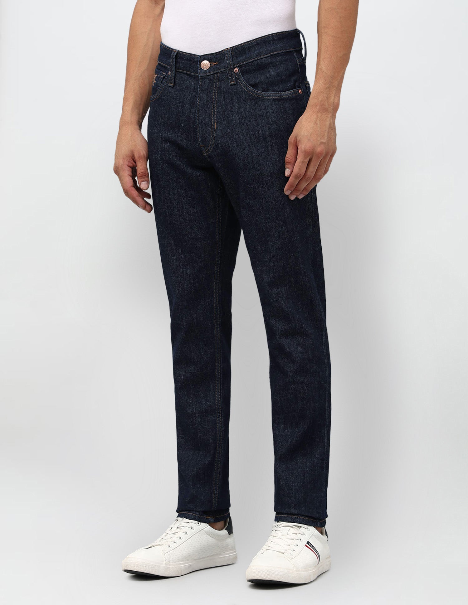 Brandon Slim Tapered Fit Blue Jeans Indigo - U.S. POLO ASSN. | Large