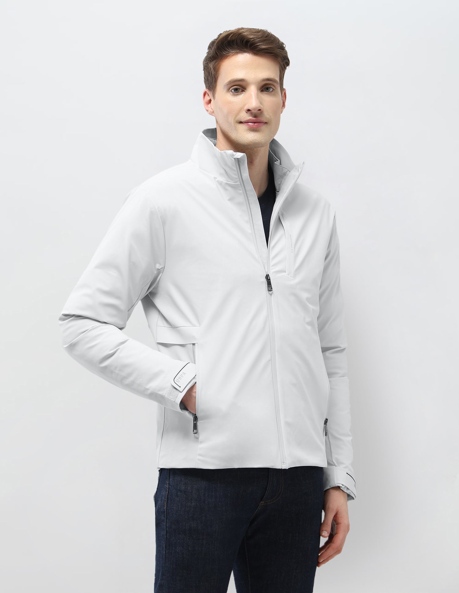 Reversible Puffer Jacket Grey - U.S. Polo Assn. India | Large