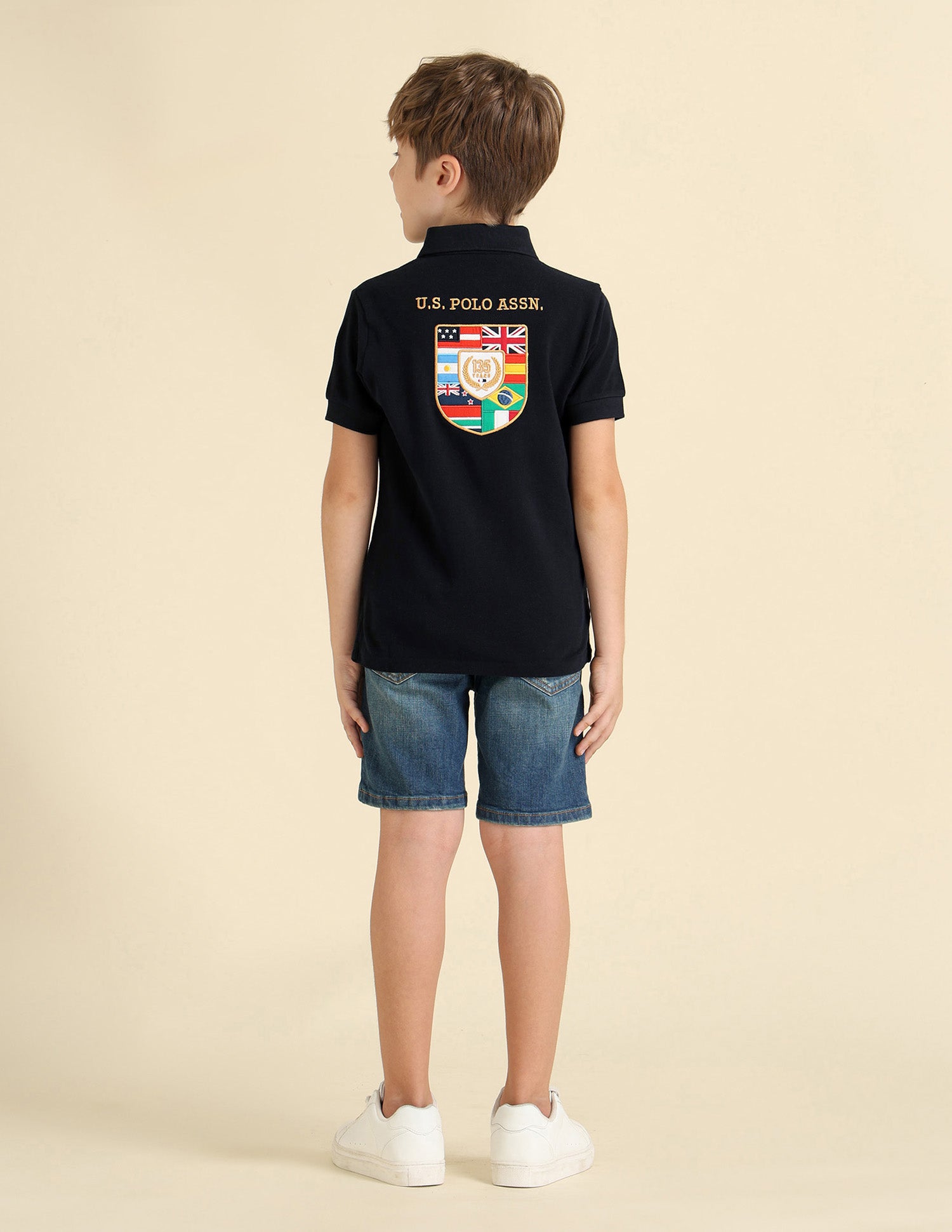 Boys Brand Appliqued Regular Fit Polo Shirt Navy - U.S. POLO ASSN. | Large