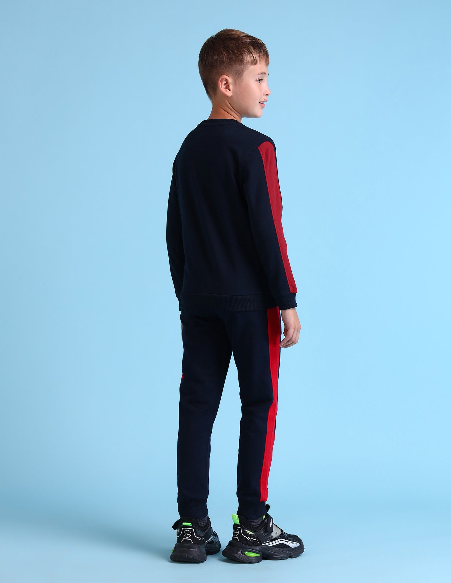 Boys Brand Printed Regular Fit Sweatshirt Navy - U.S. POLO ASSN. | Large