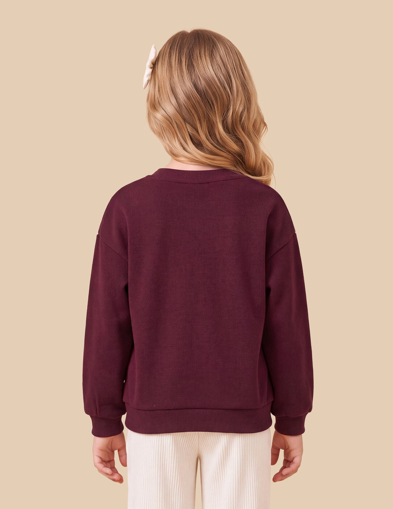Brand Embroidered Relaxed Fit Sweatshirt Maroon - U.S. Polo Assn. India | Large