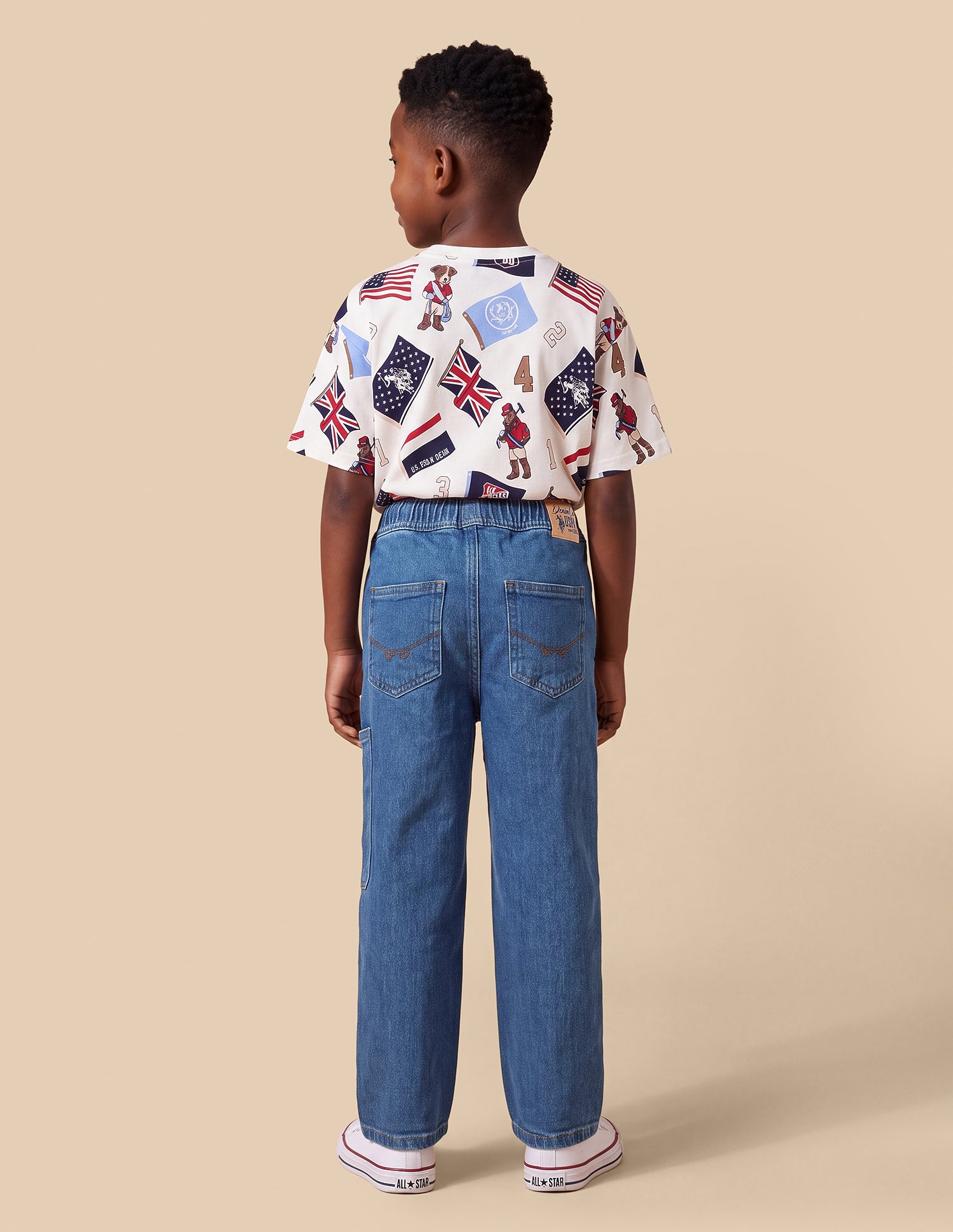 Shawn Baggy Fit Blue Cargo Jeans Blue - U.S. Polo Assn. India | Large