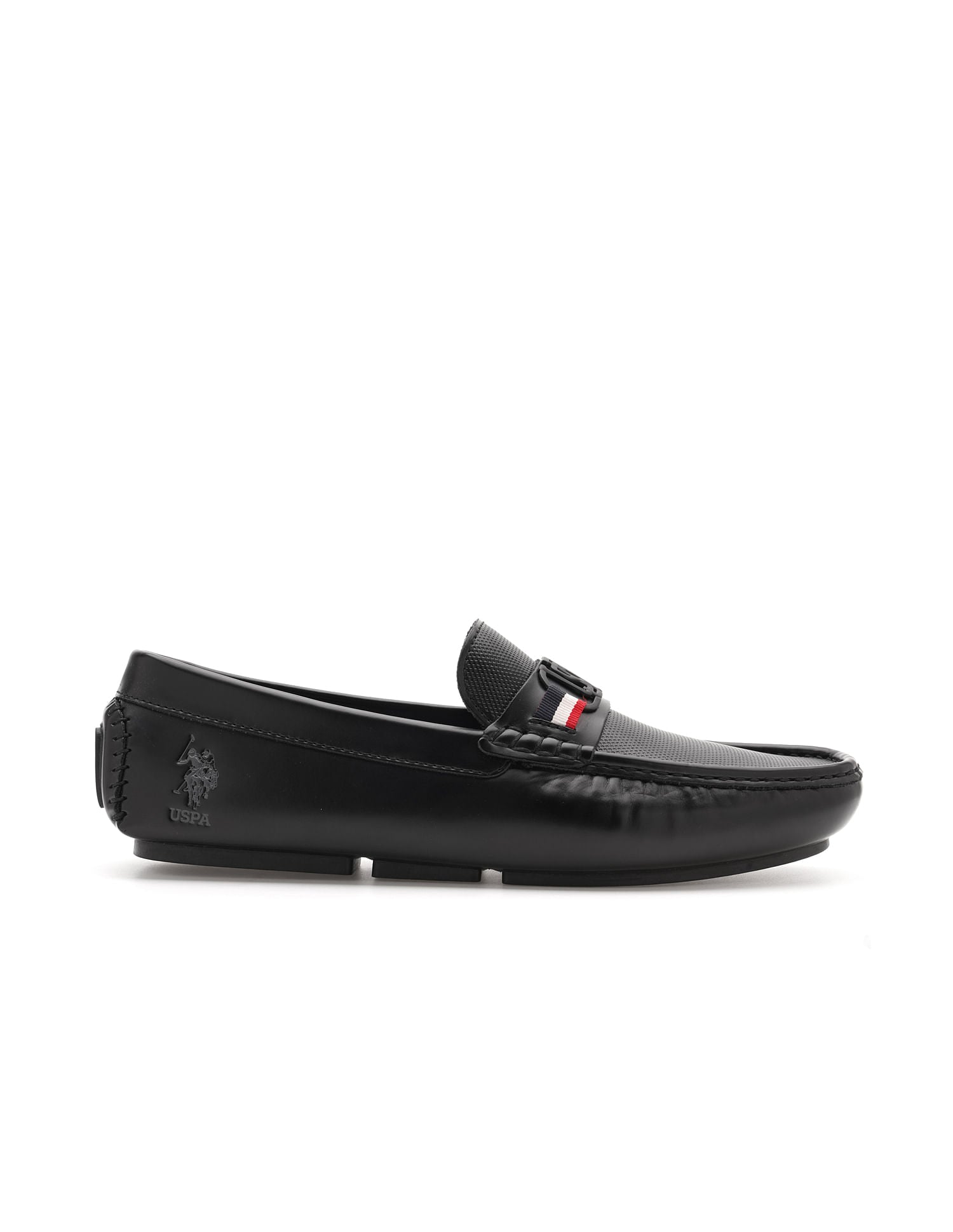 Men Anton Textured Loafer Black - U.S. POLO ASSN. | Large