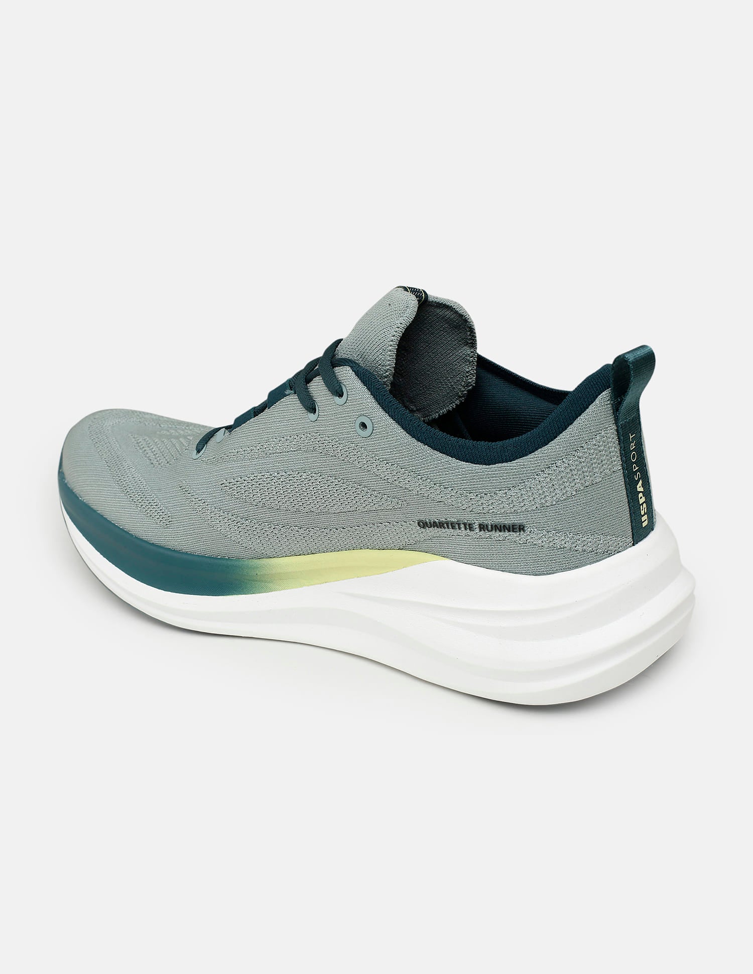 Quartette Runner Lace-Ups Running Shoes Light Green - U.S. Polo Assn. India | Large