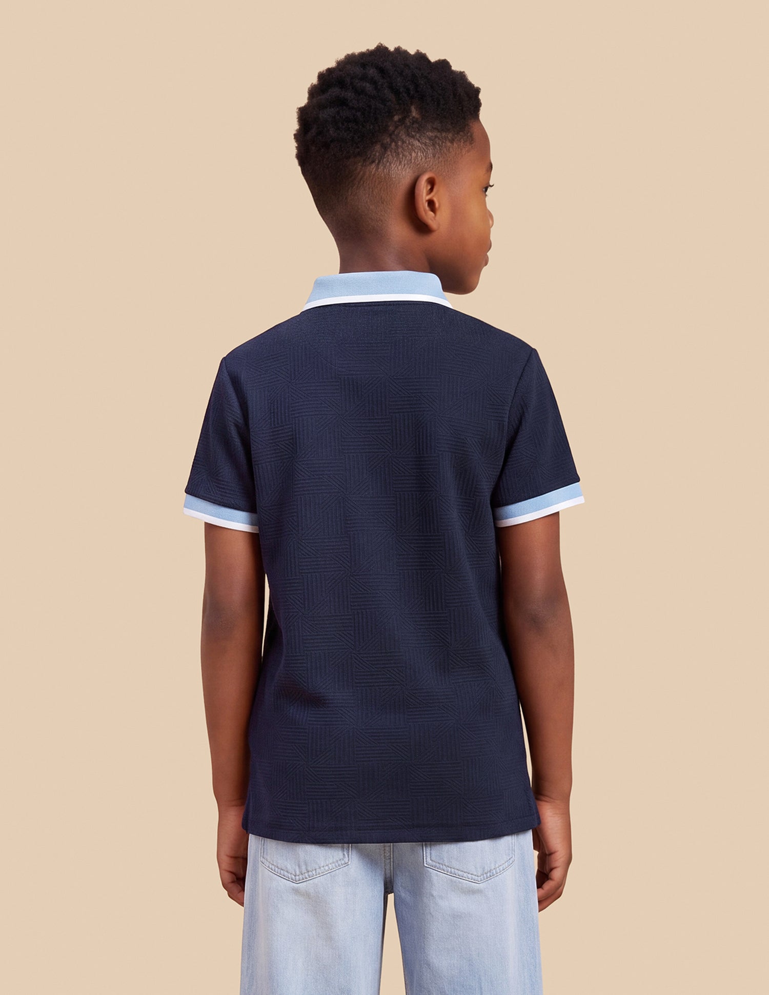 Horizontal Striped Patterned Regular Fit Polo Shirt Navy - U.S. Polo Assn. India | Large