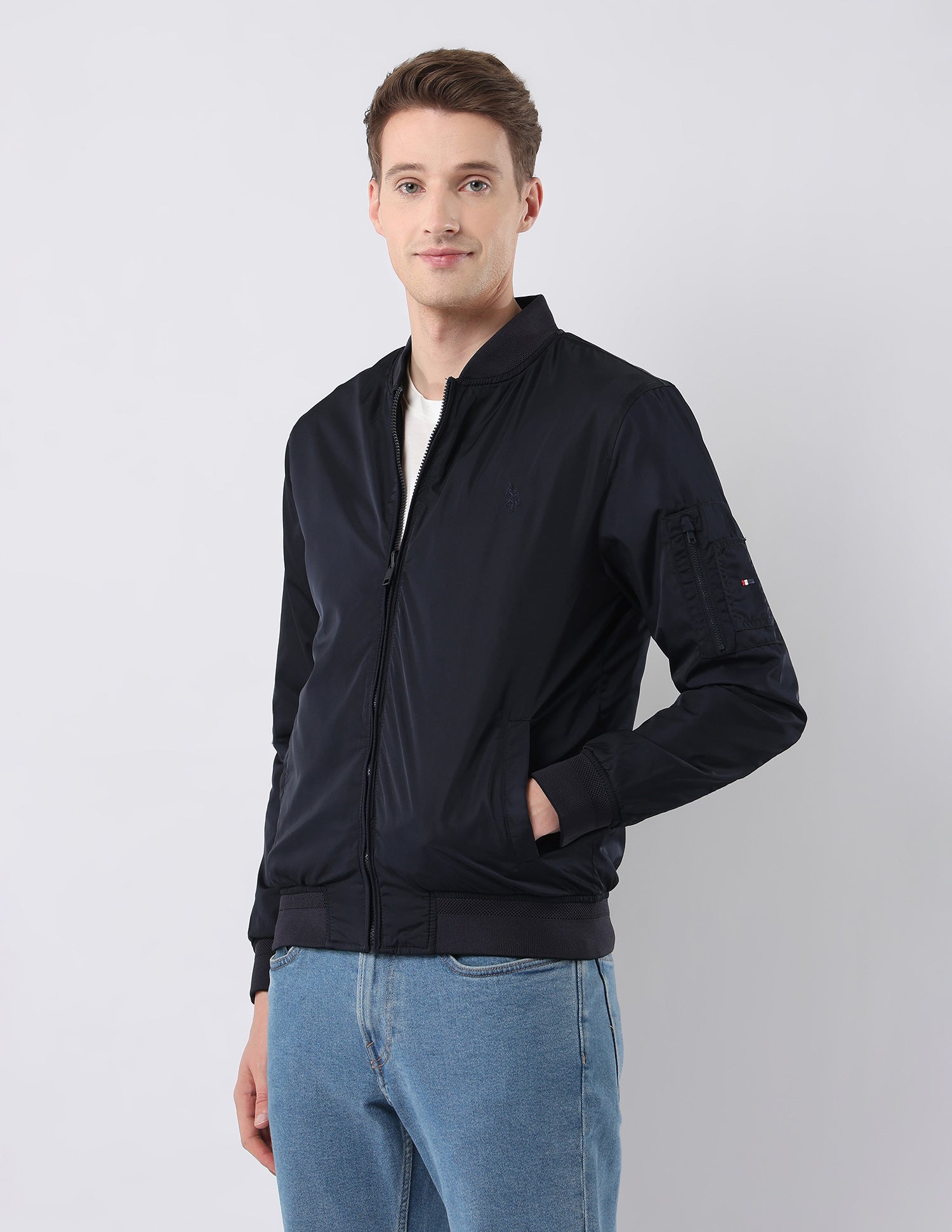 Solid Reversible Jacket Navy - U.S. Polo Assn. India | Large