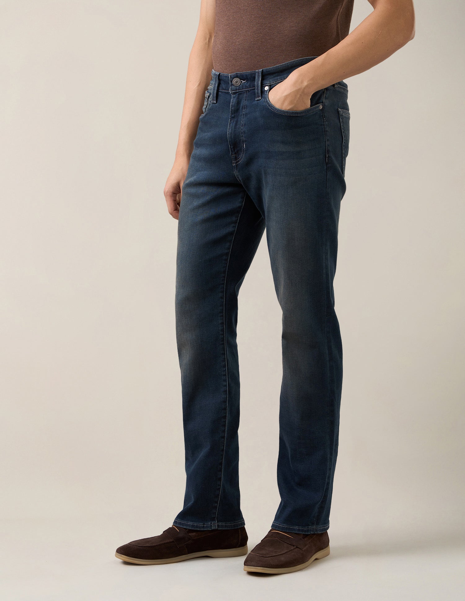 Harold Slim Straight Fit Blue Jeans Dark Blue - U.S. Polo Assn. India | Large